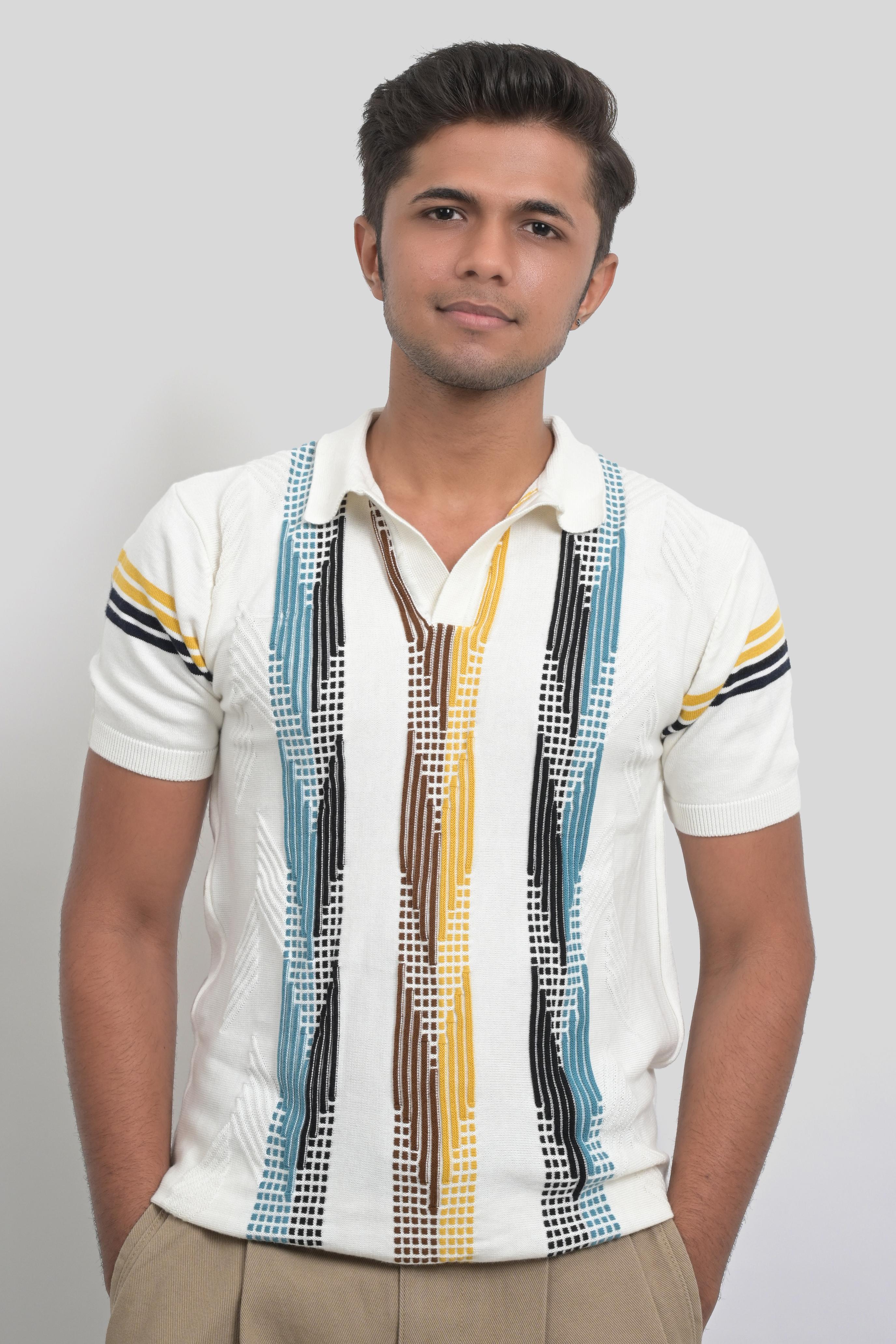 Men’s Short Sleeve Printed Polo Shirt