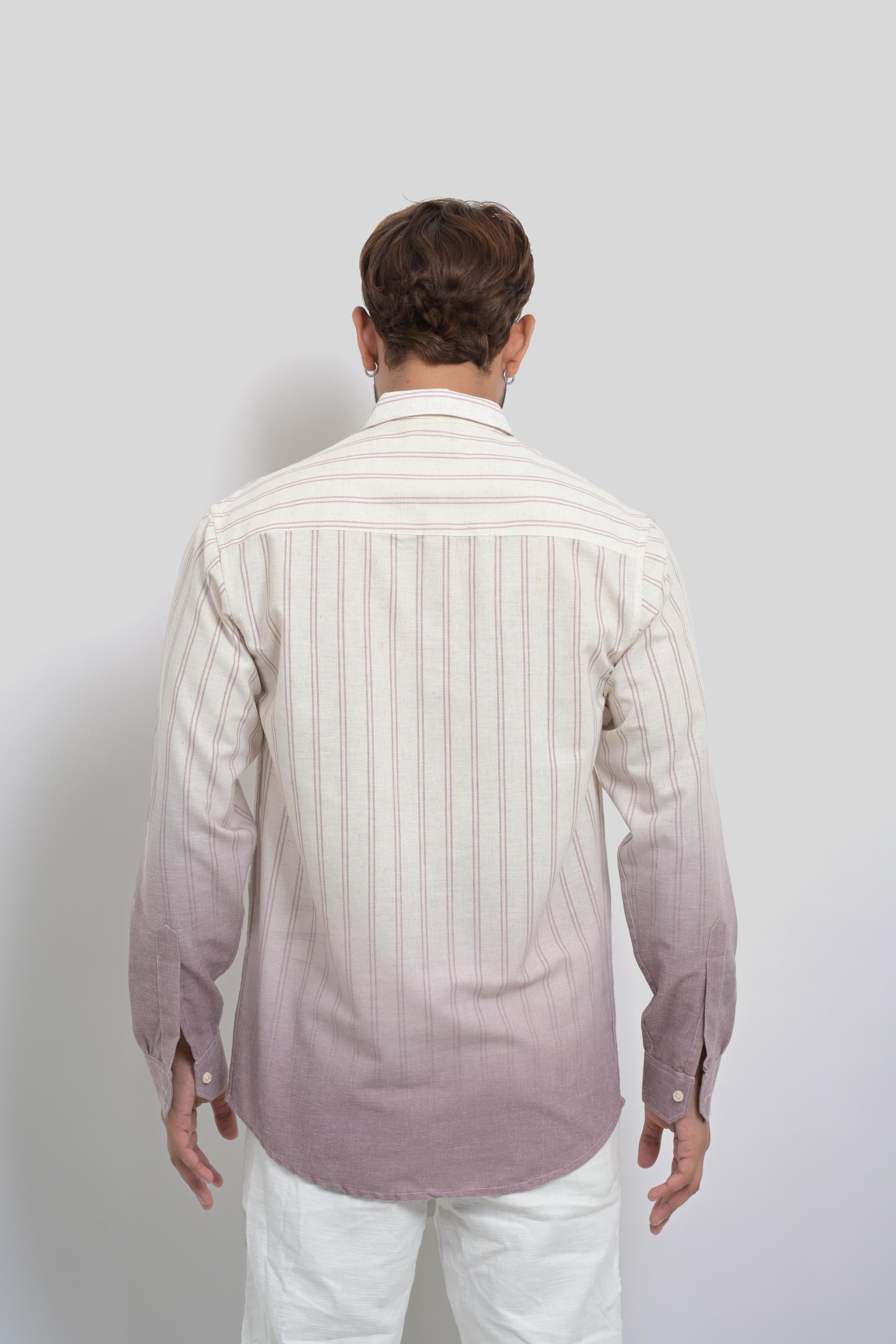 Men's gradient casual shirt