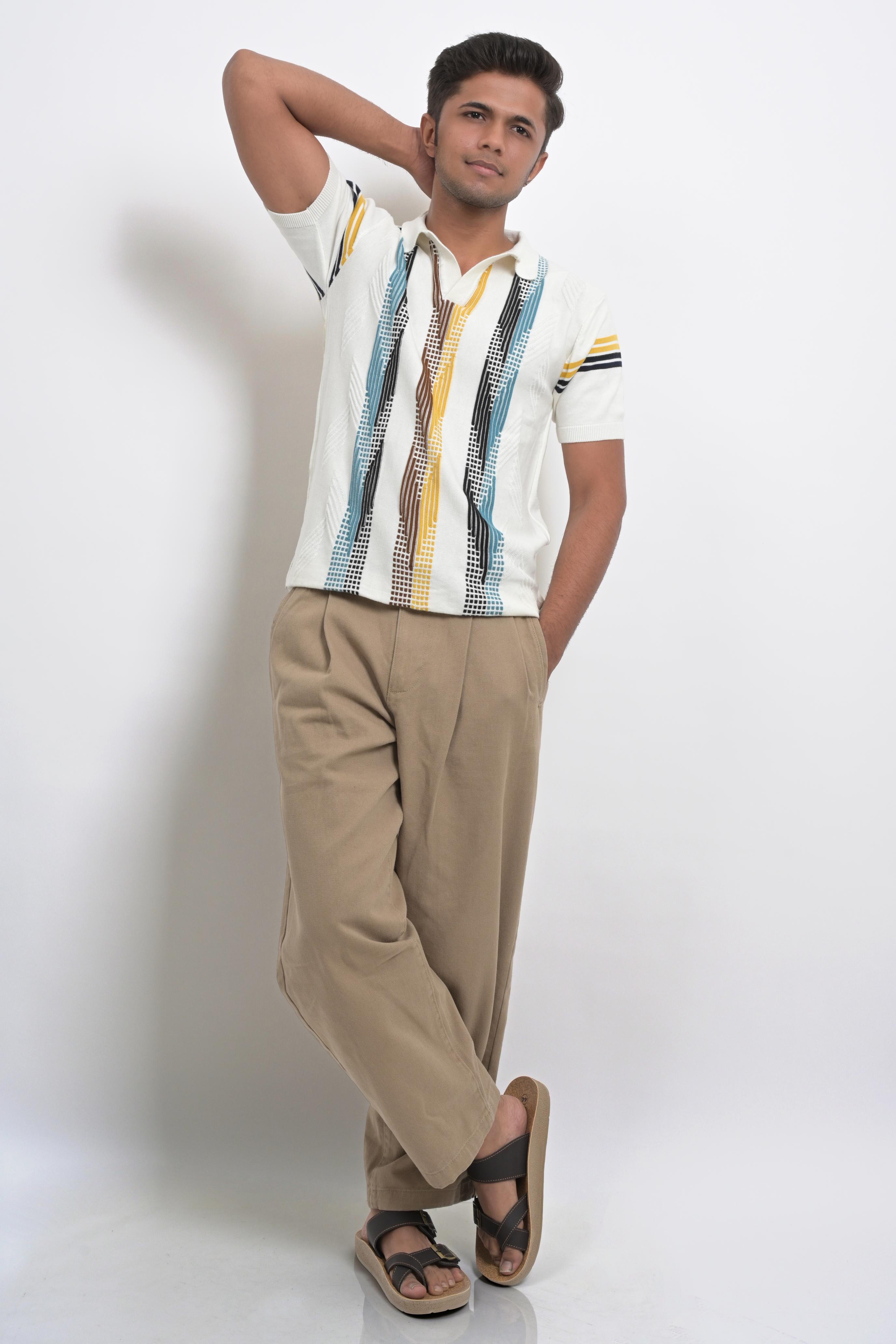 Men’s Short Sleeve Printed Polo Shirt