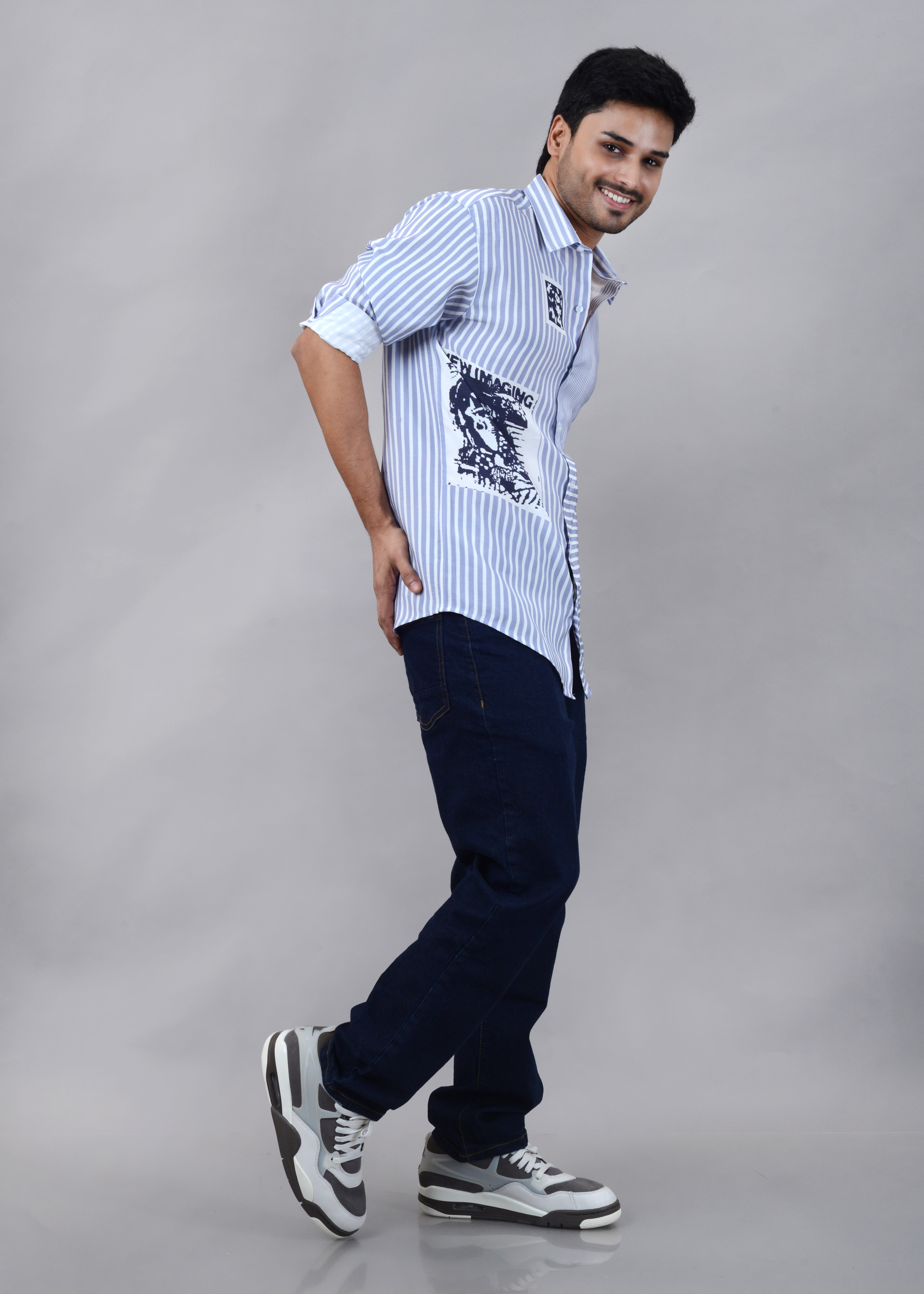 The Contrast Collage Graphic Shirt