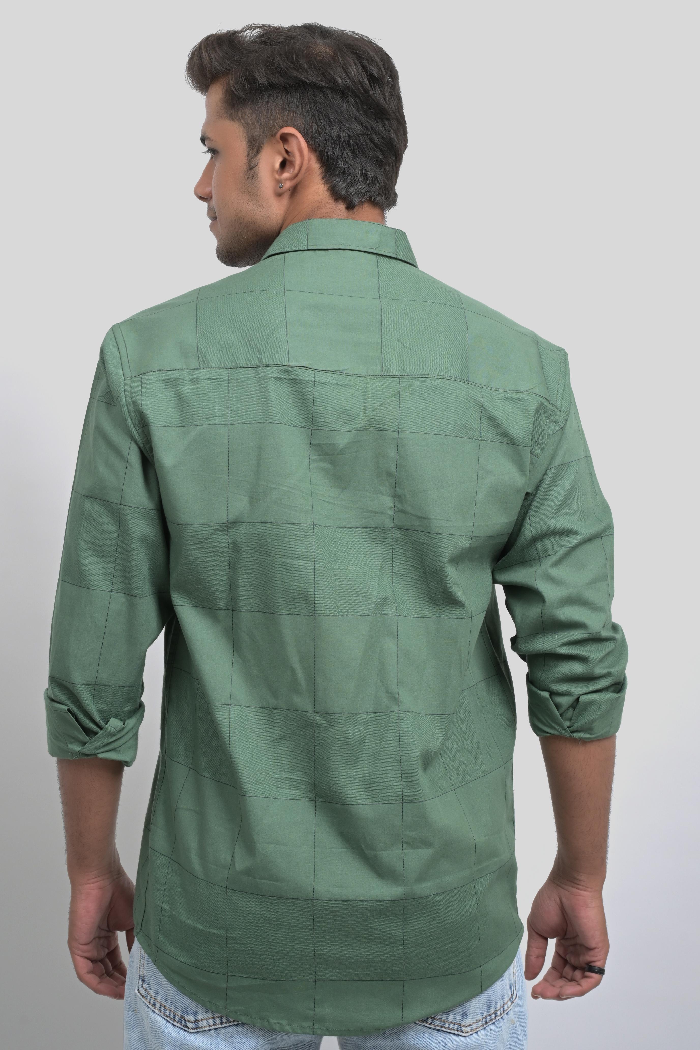 Men’s Green Casual Shirt