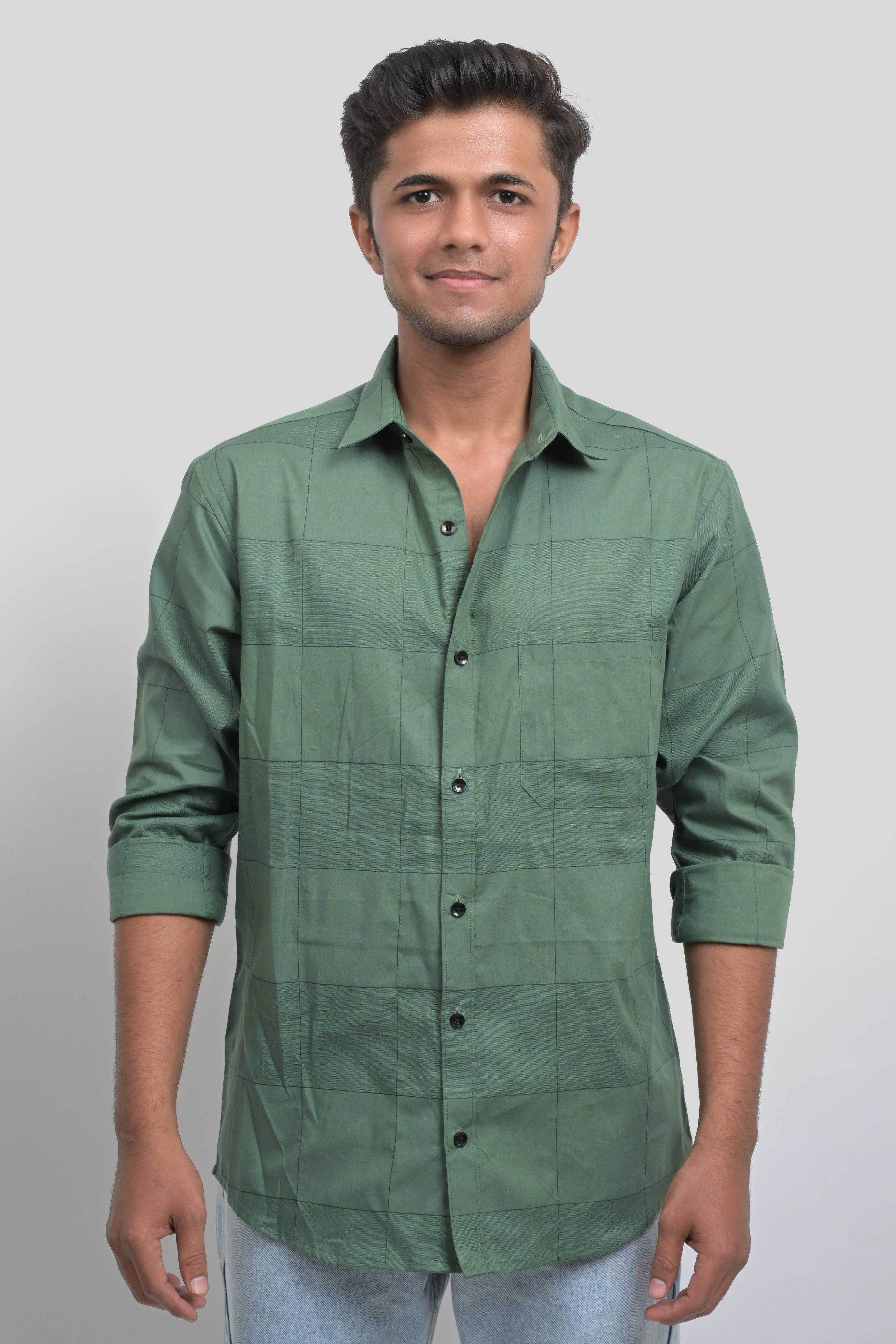 Men’s Green Casual Shirt