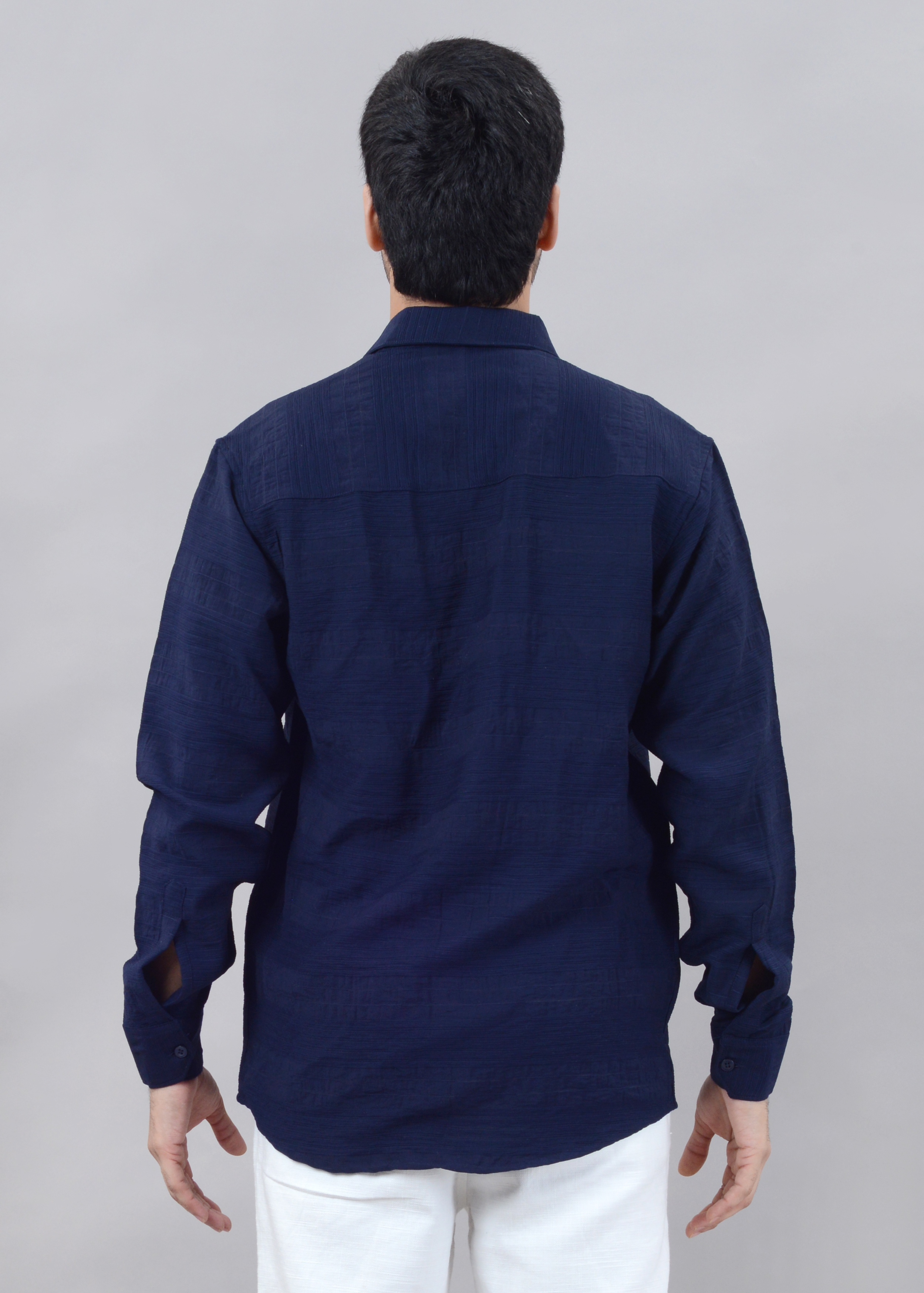 The Indigo Ripple Textured Shirt