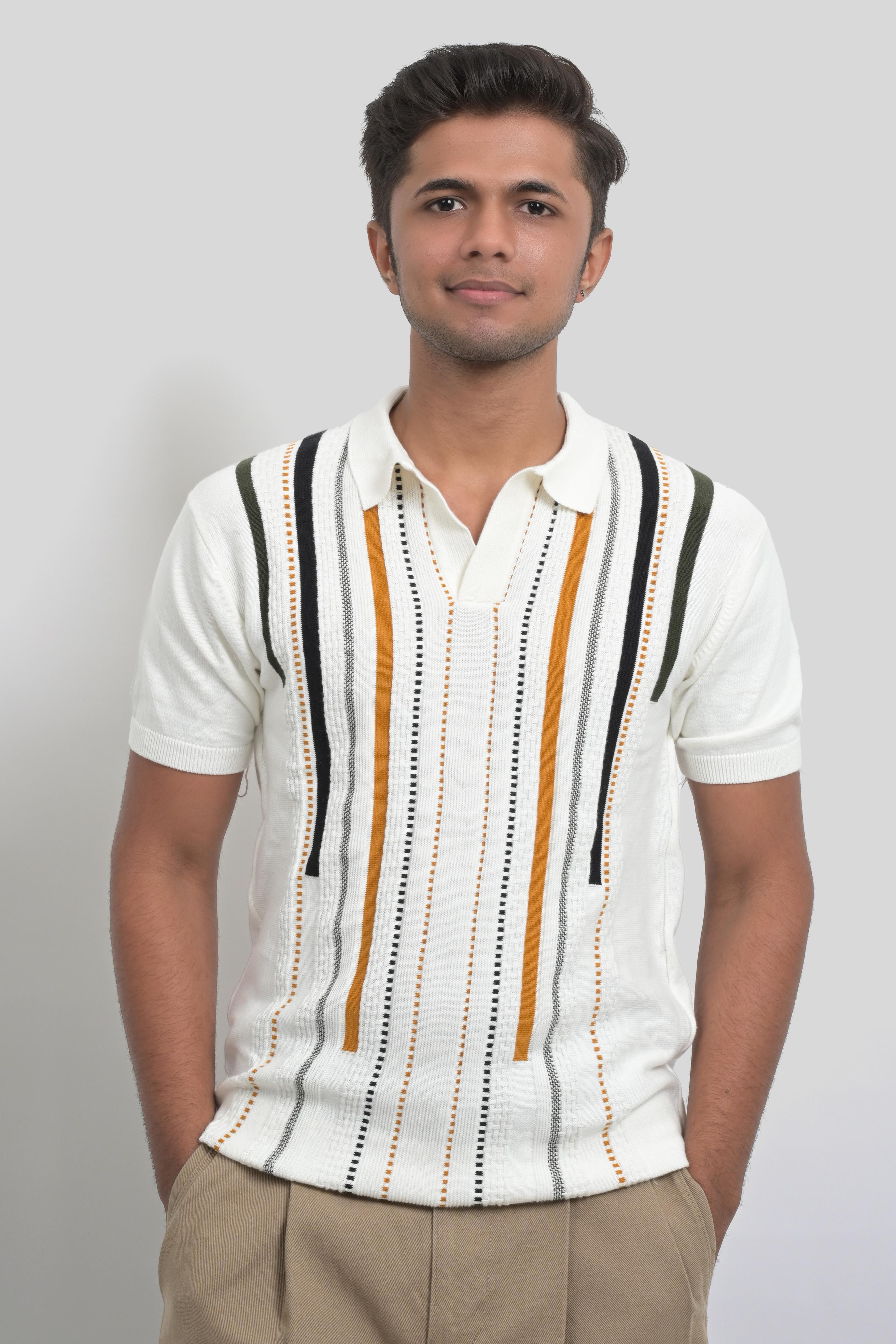 Vaporwave Print Polo