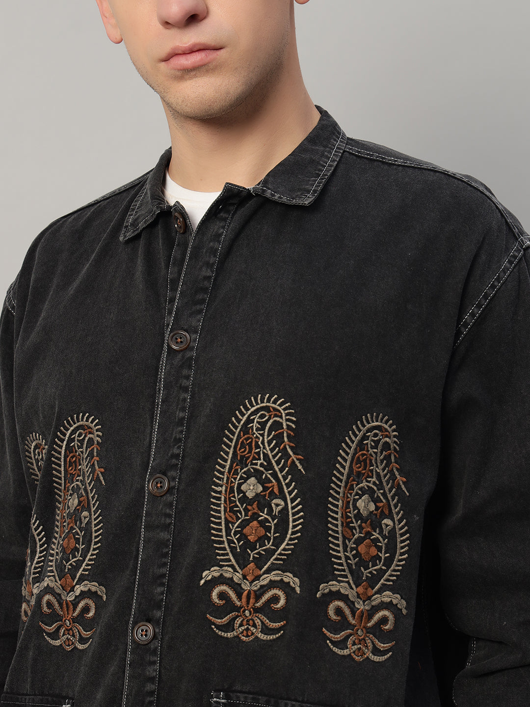 Men's Black Denim Jacket