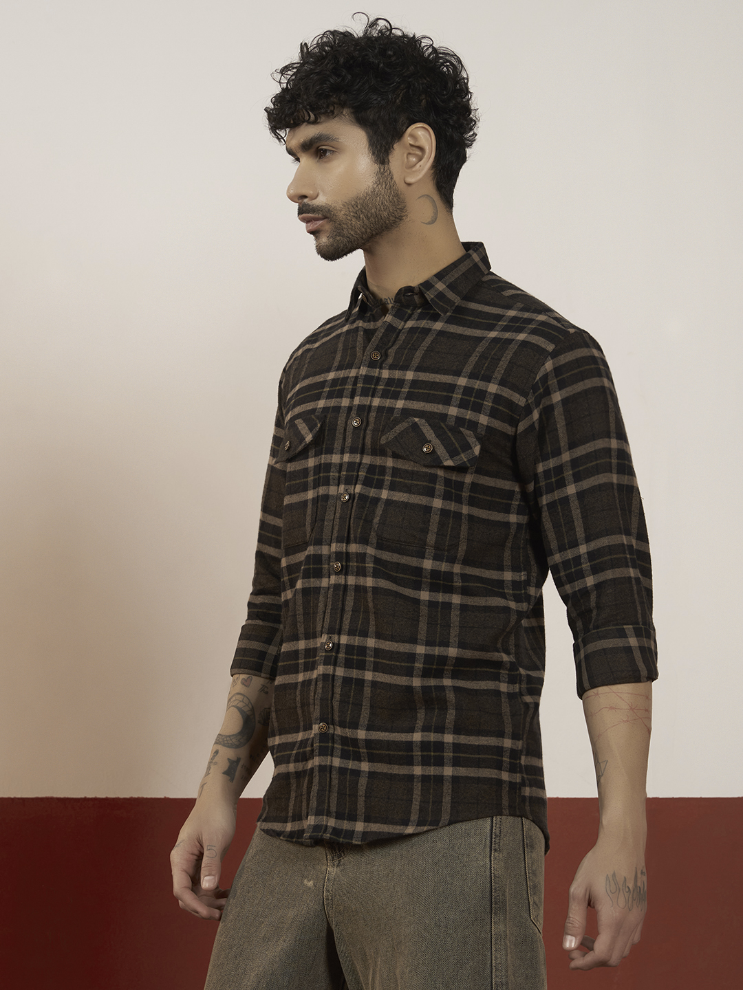 Men's Checked Flannel Shirt