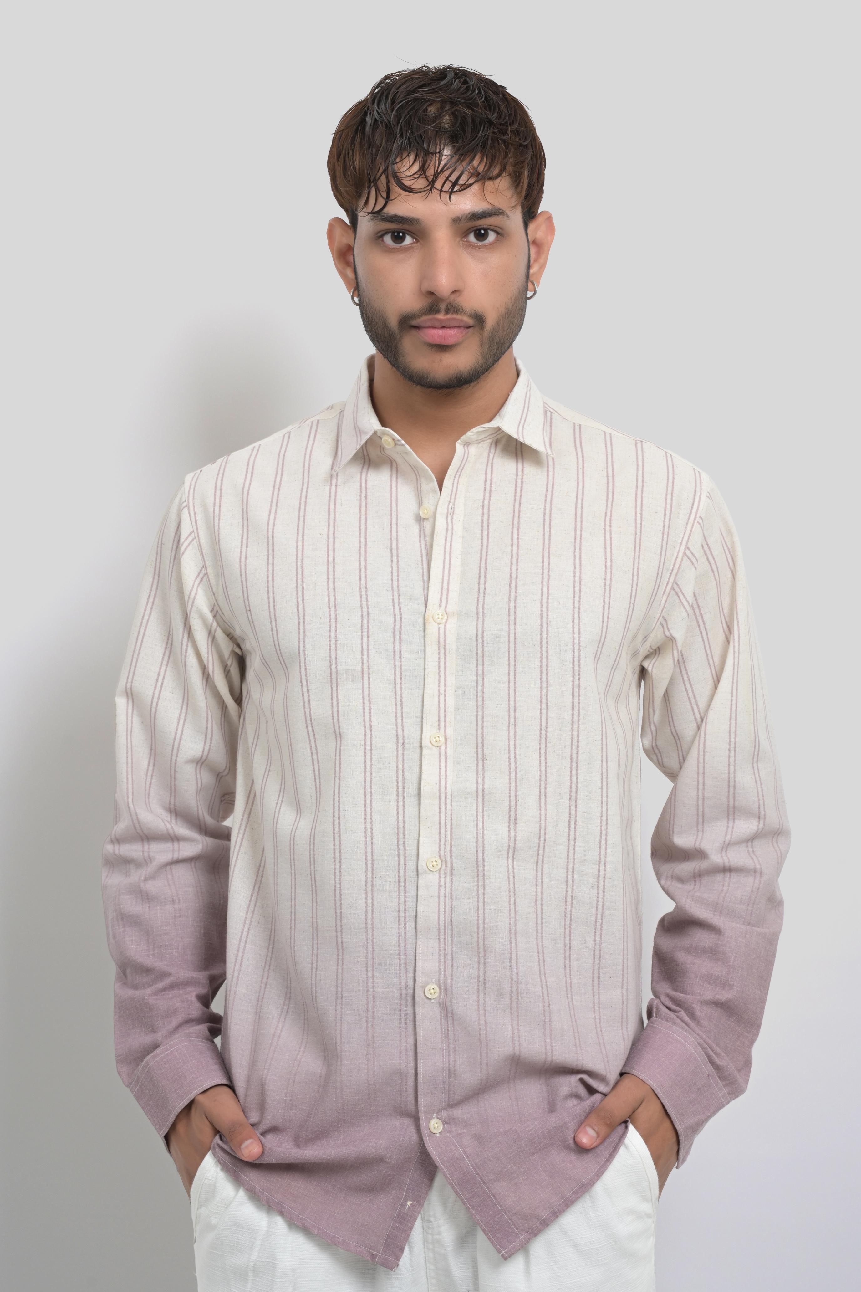 Men's gradient casual shirt