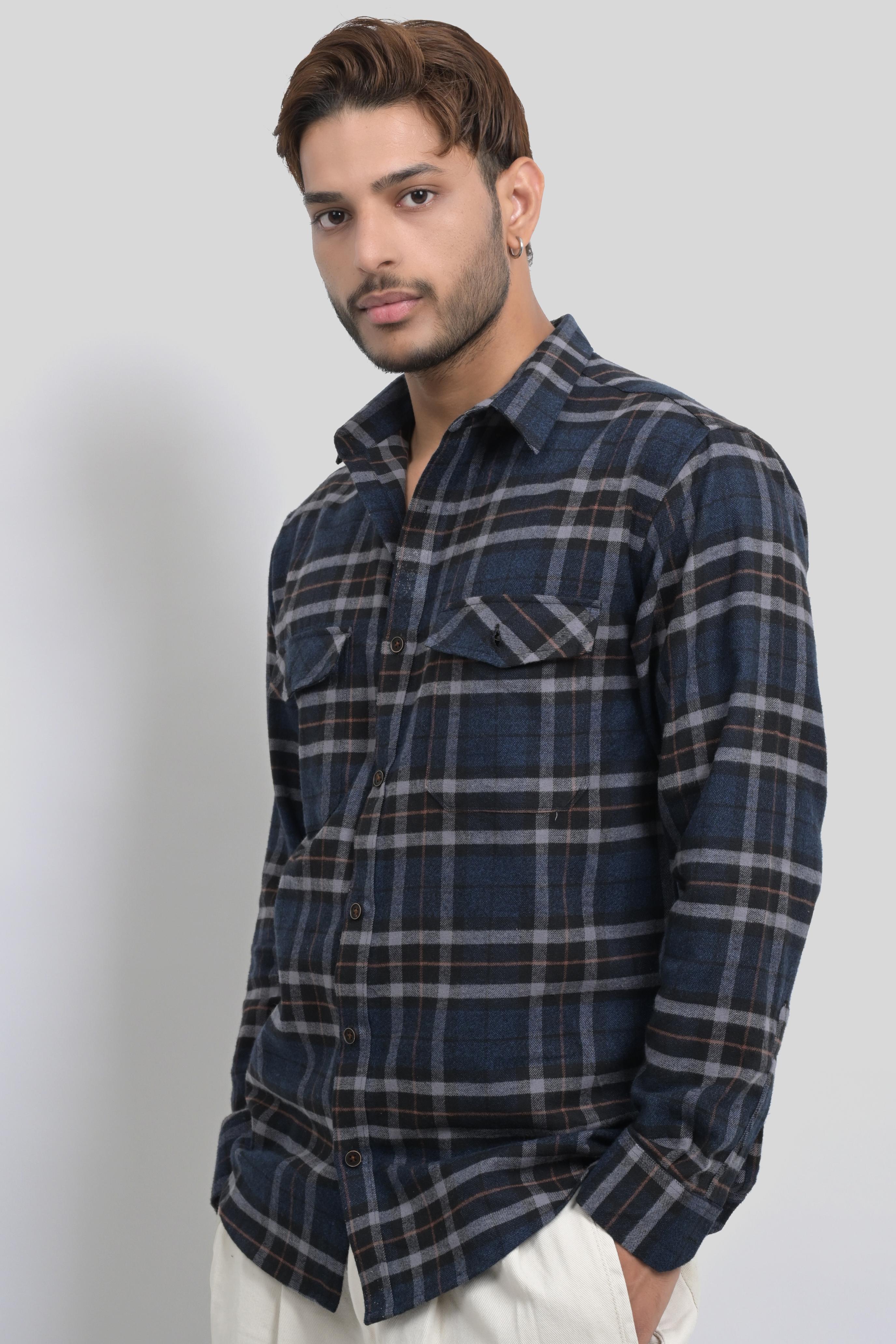 Vector Navy Flannel