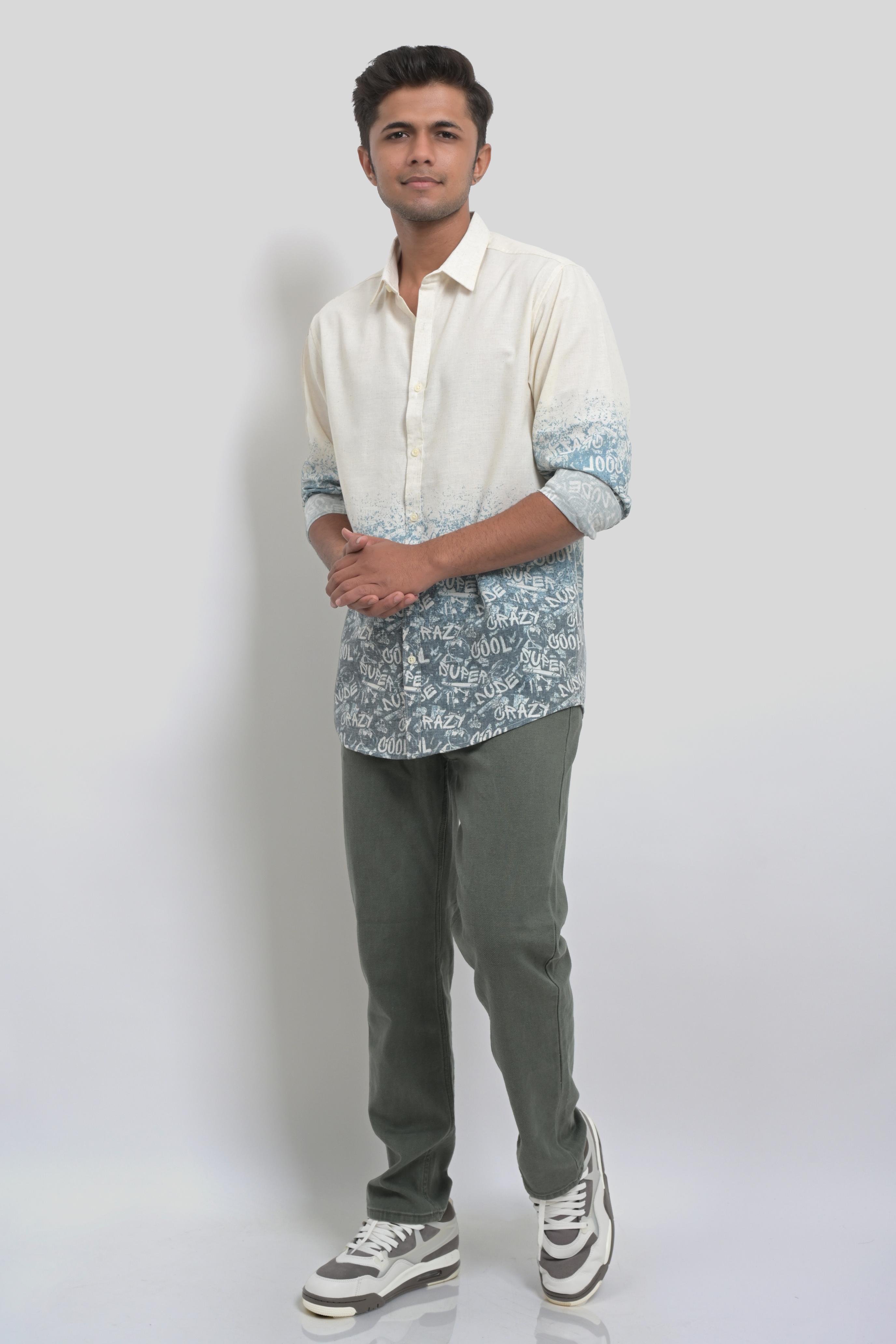 Stylish printed men's shirt