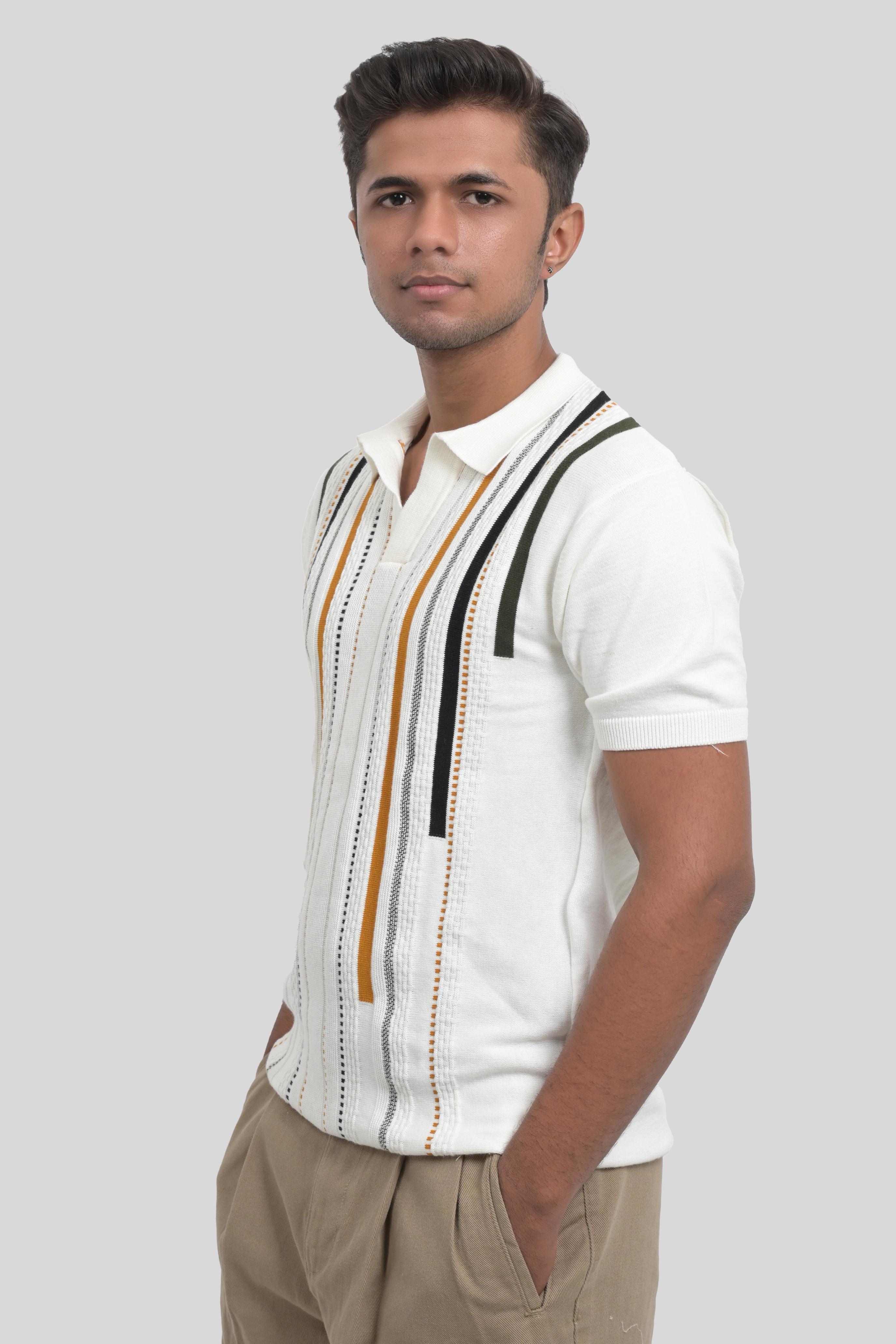 Vaporwave Print Polo