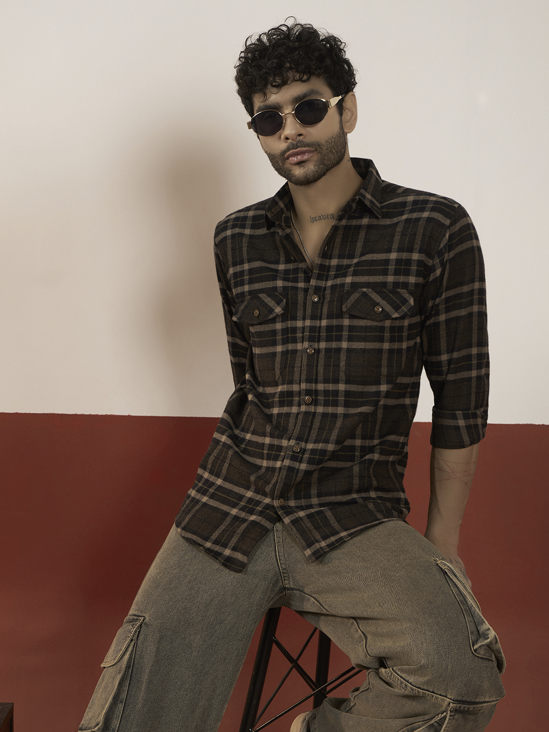 Men's Checked Flannel Shirt