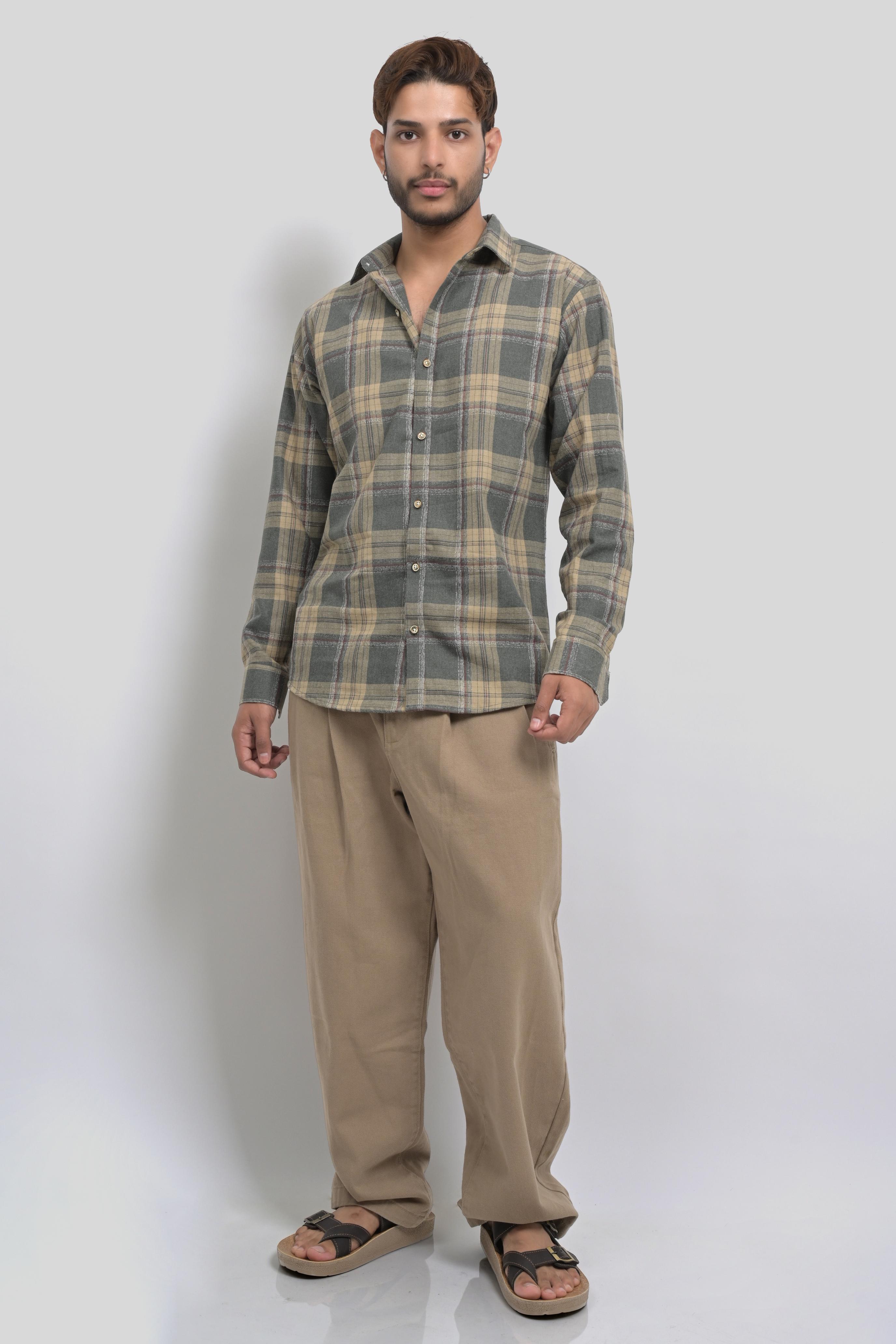Outlier Khaki Plaid