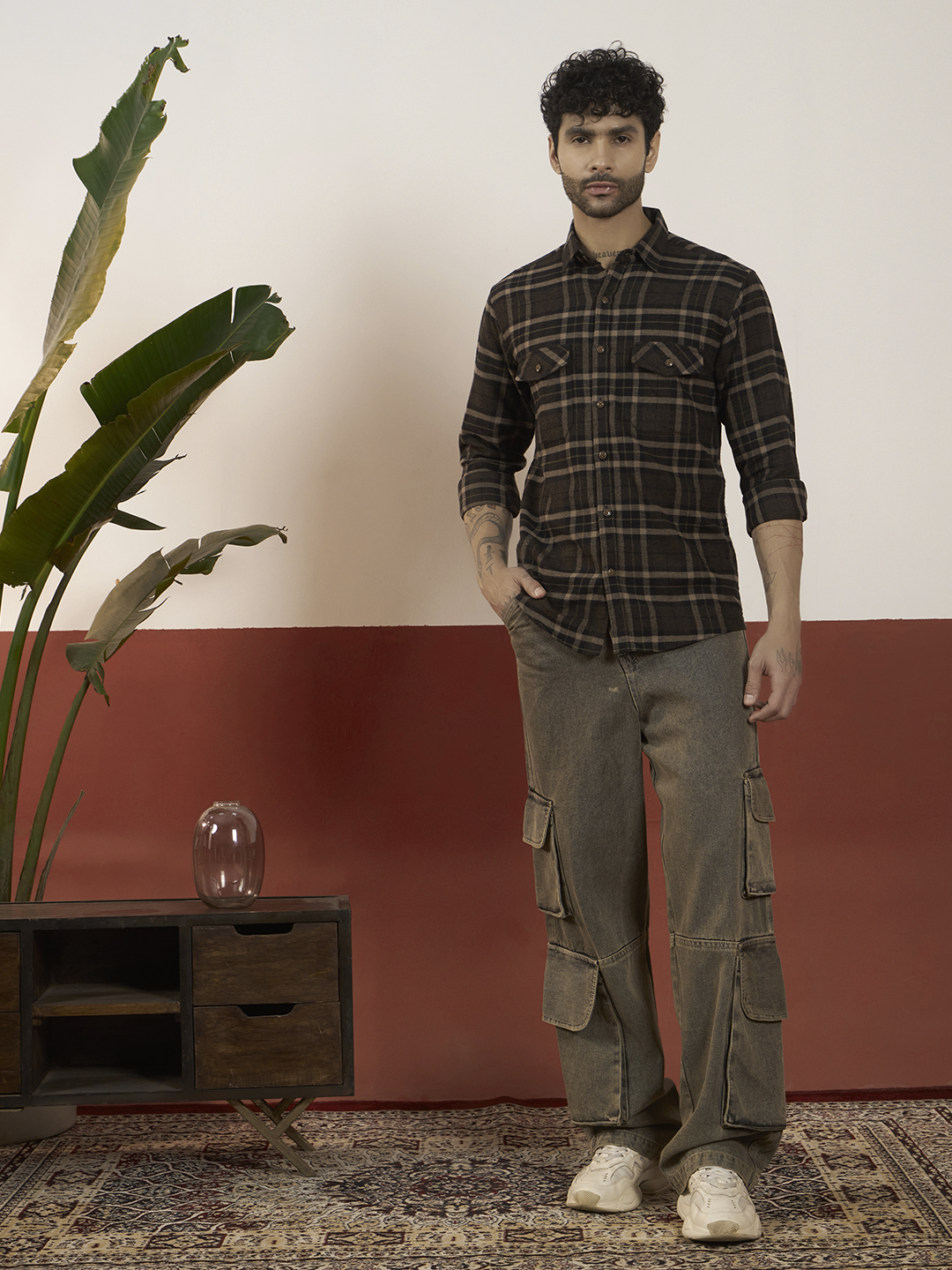 Men's Checked Flannel Shirt