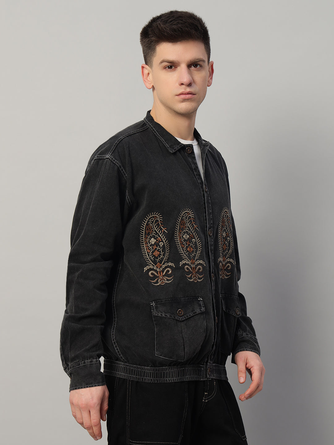 Men's Black Denim Jacket