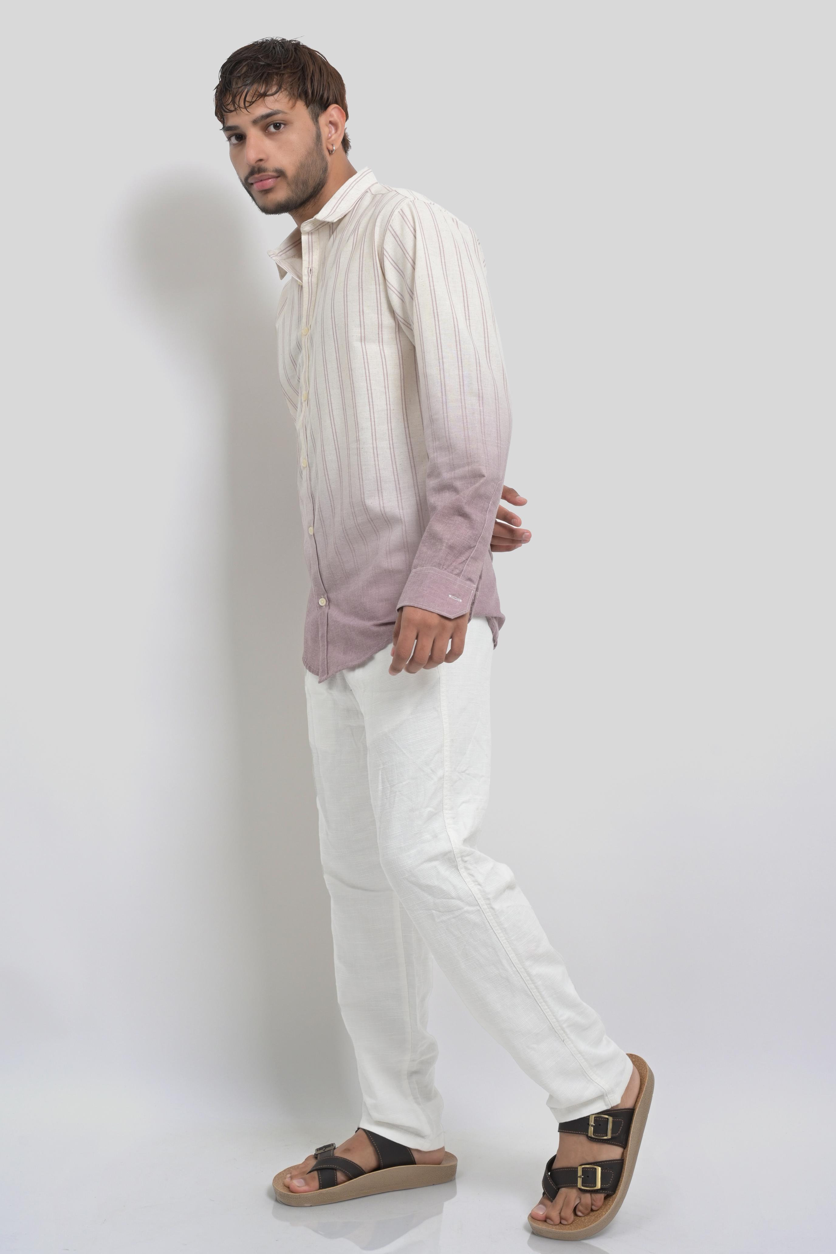 Men's gradient casual shirt