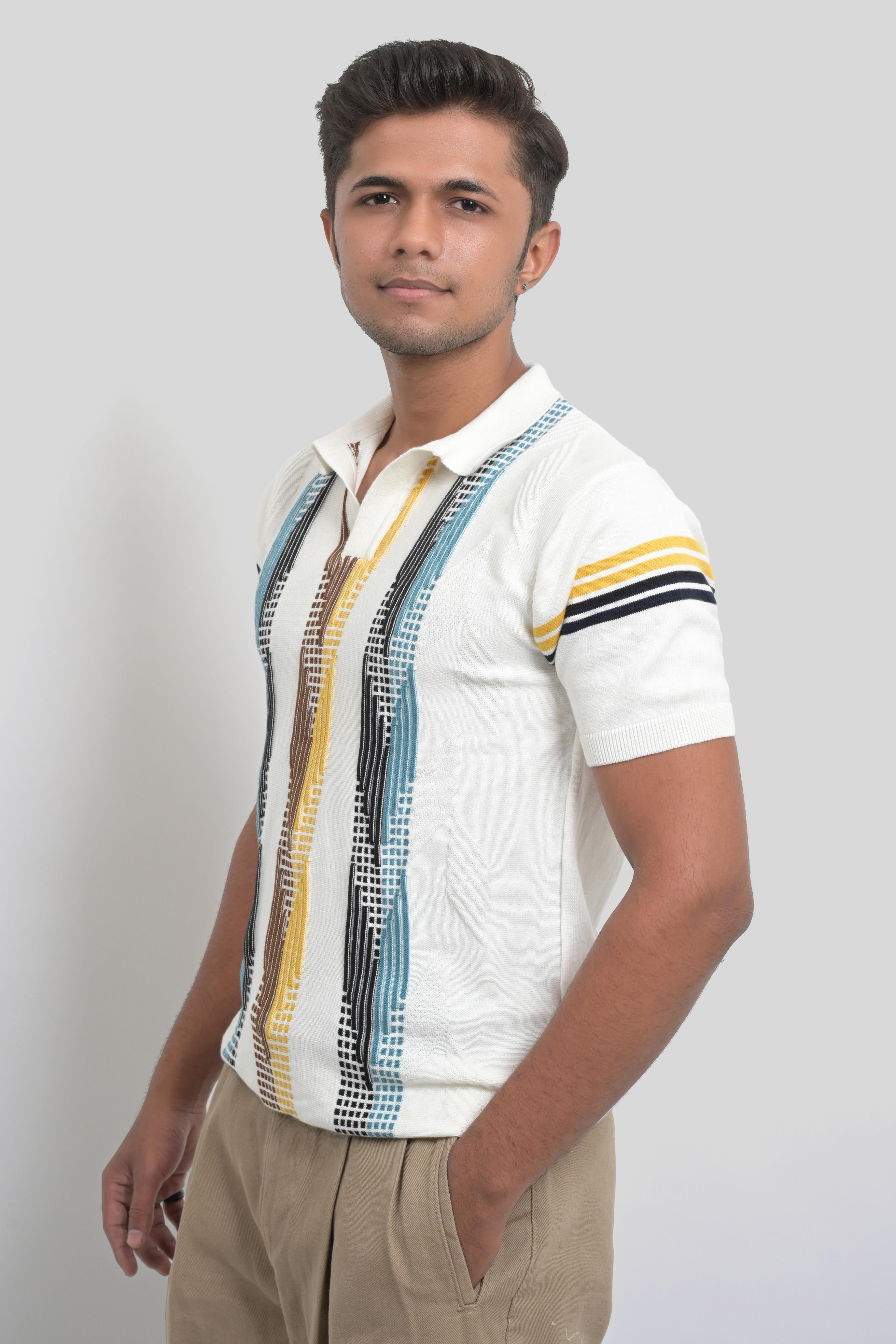 Men’s Short Sleeve Printed Polo Shirt