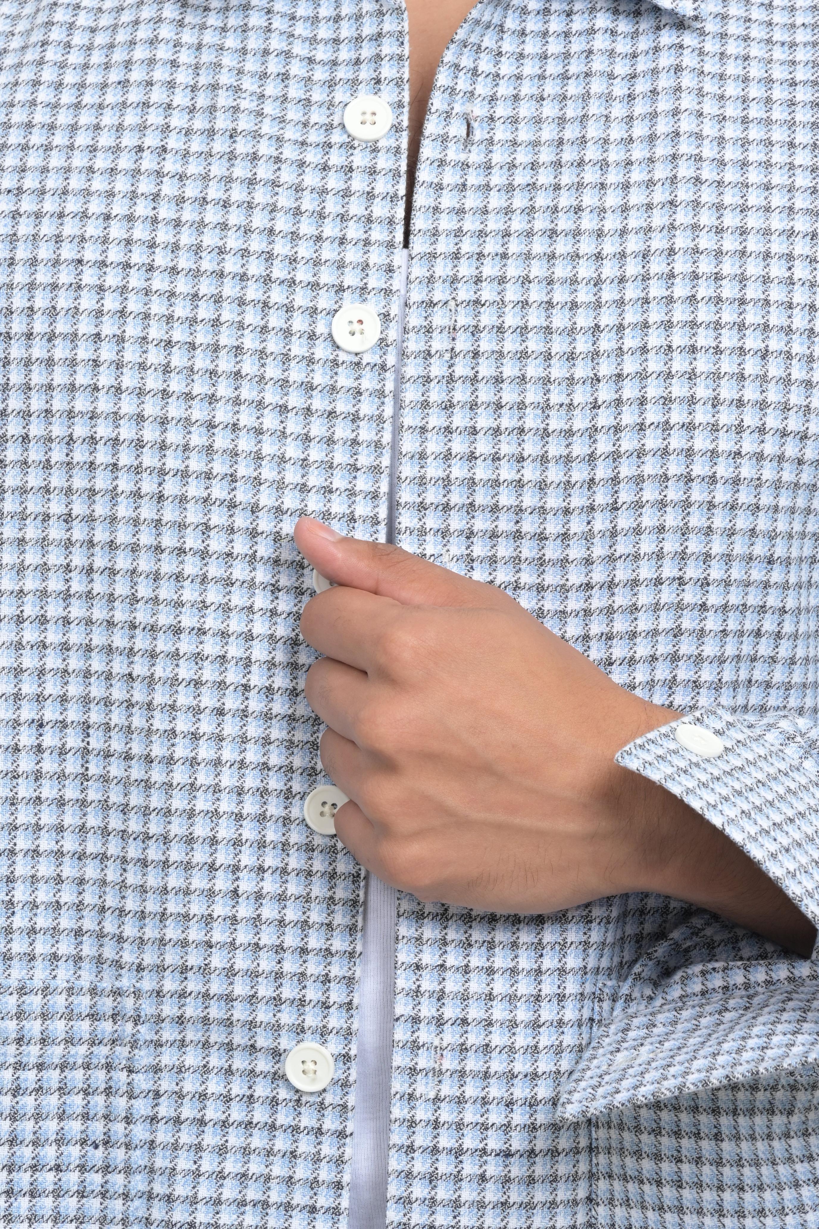 Men's Checked Button-Up Shirt