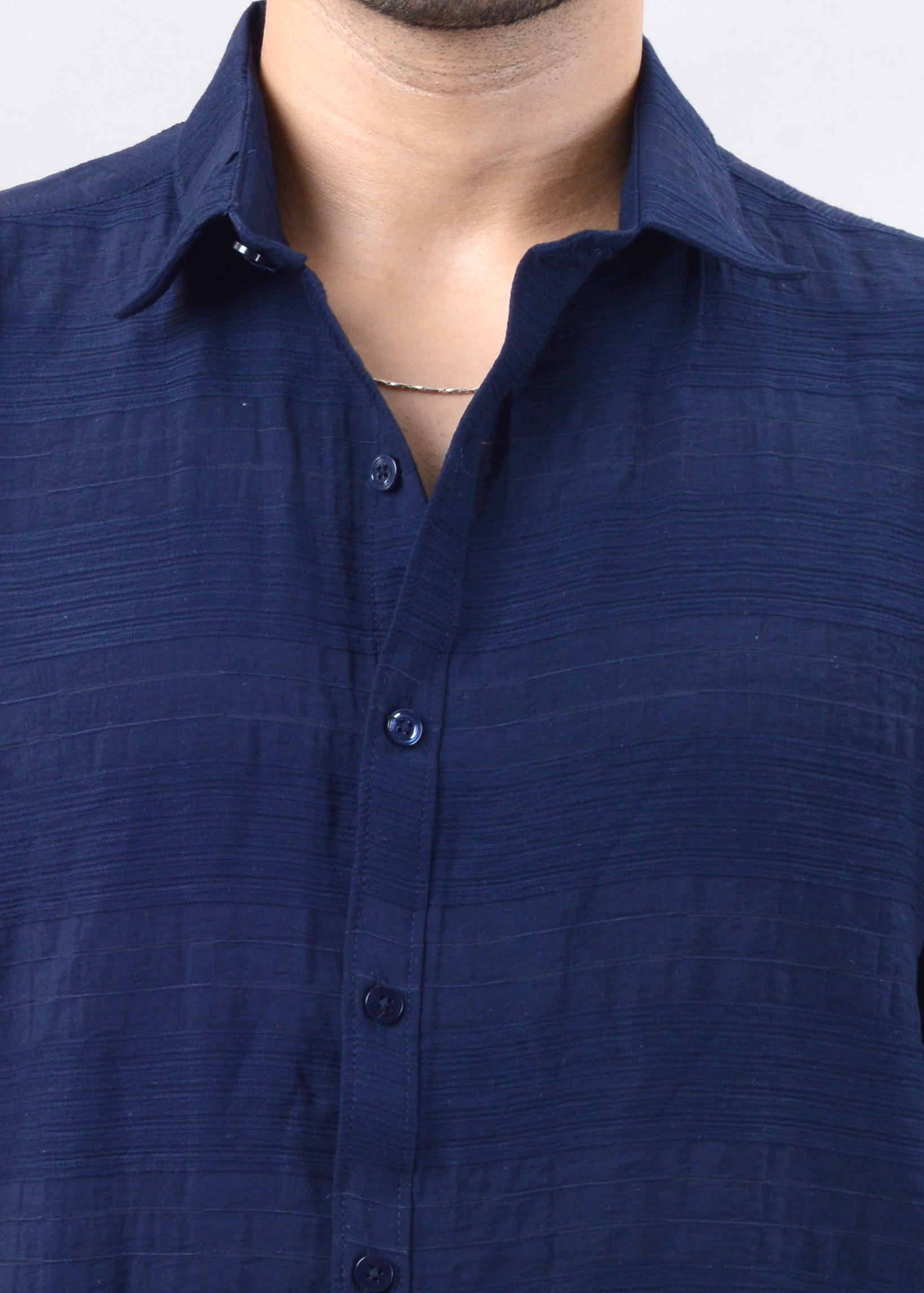 The Indigo Ripple Textured Shirt