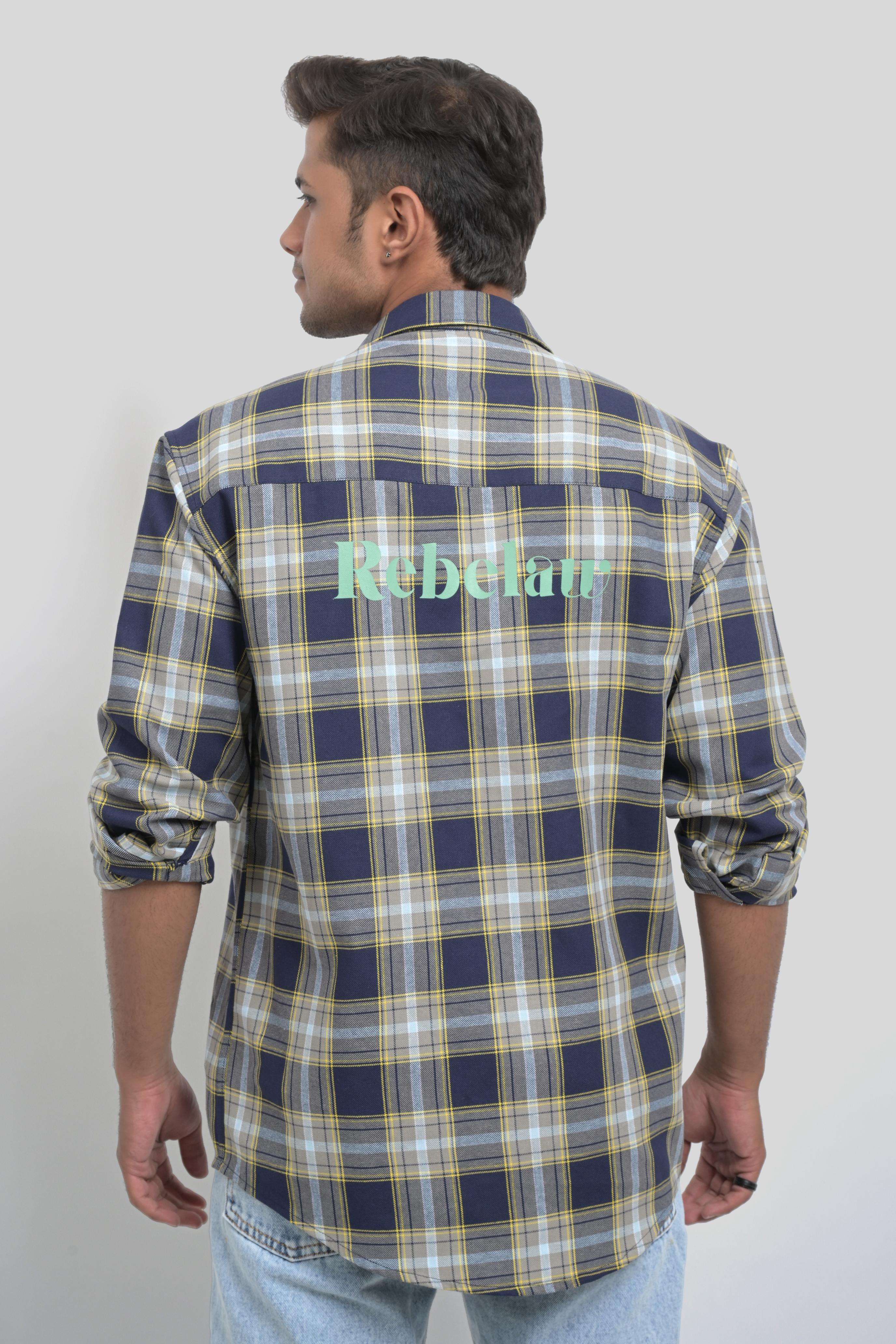 Men's Plaid Button-Up Shirt