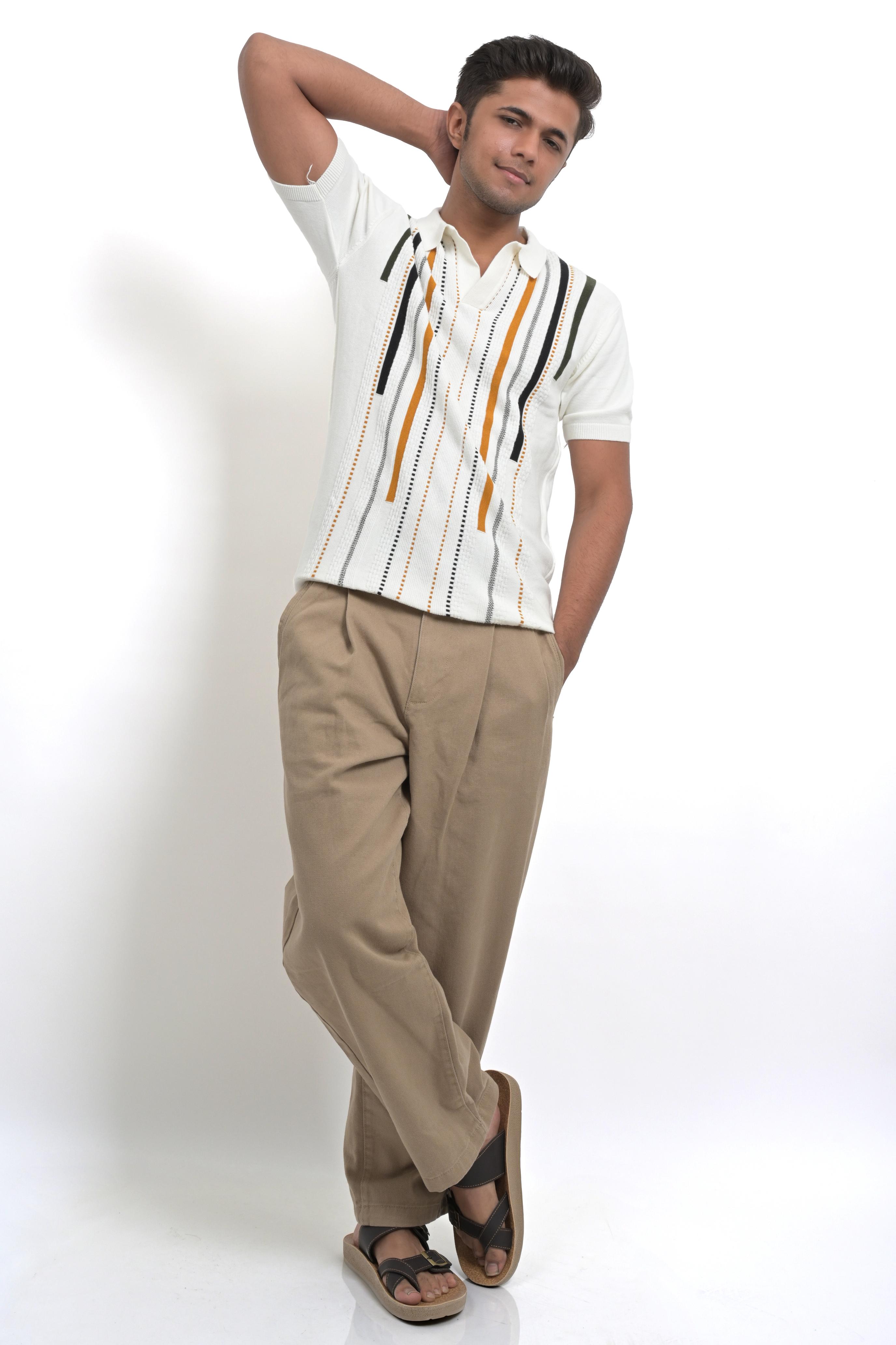 Vaporwave Print Polo