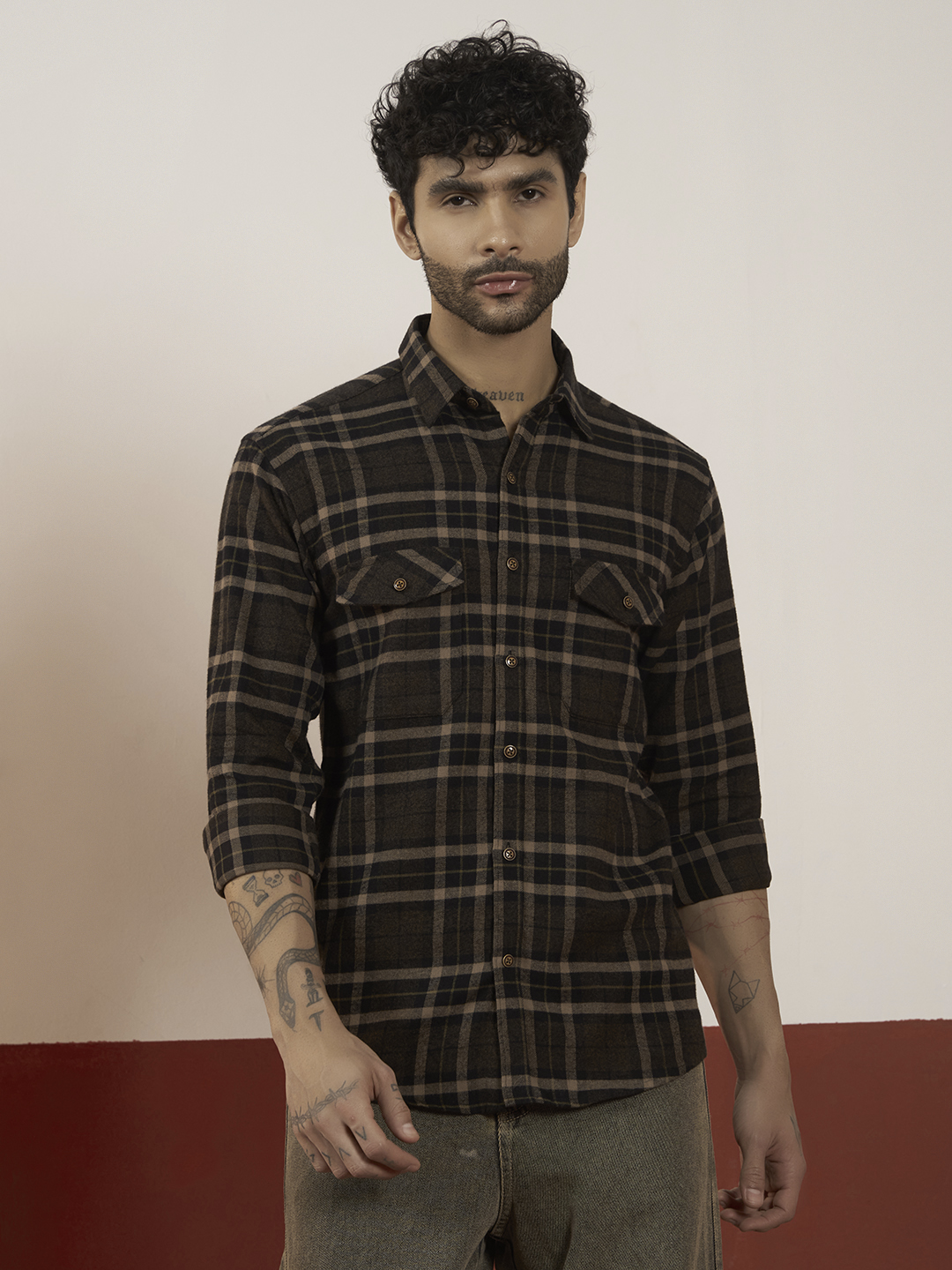 Men's Checked Flannel Shirt