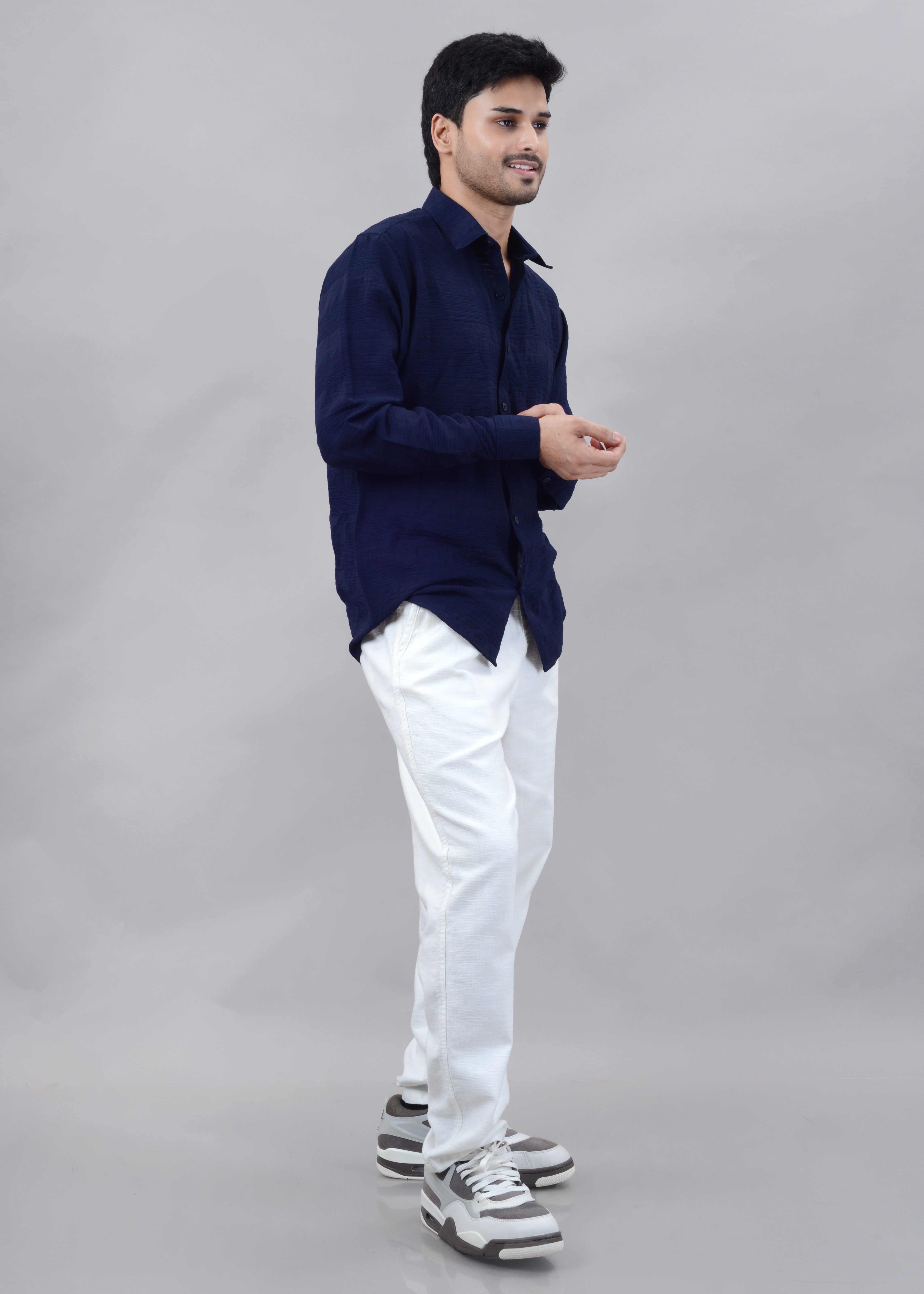 The Indigo Ripple Textured Shirt