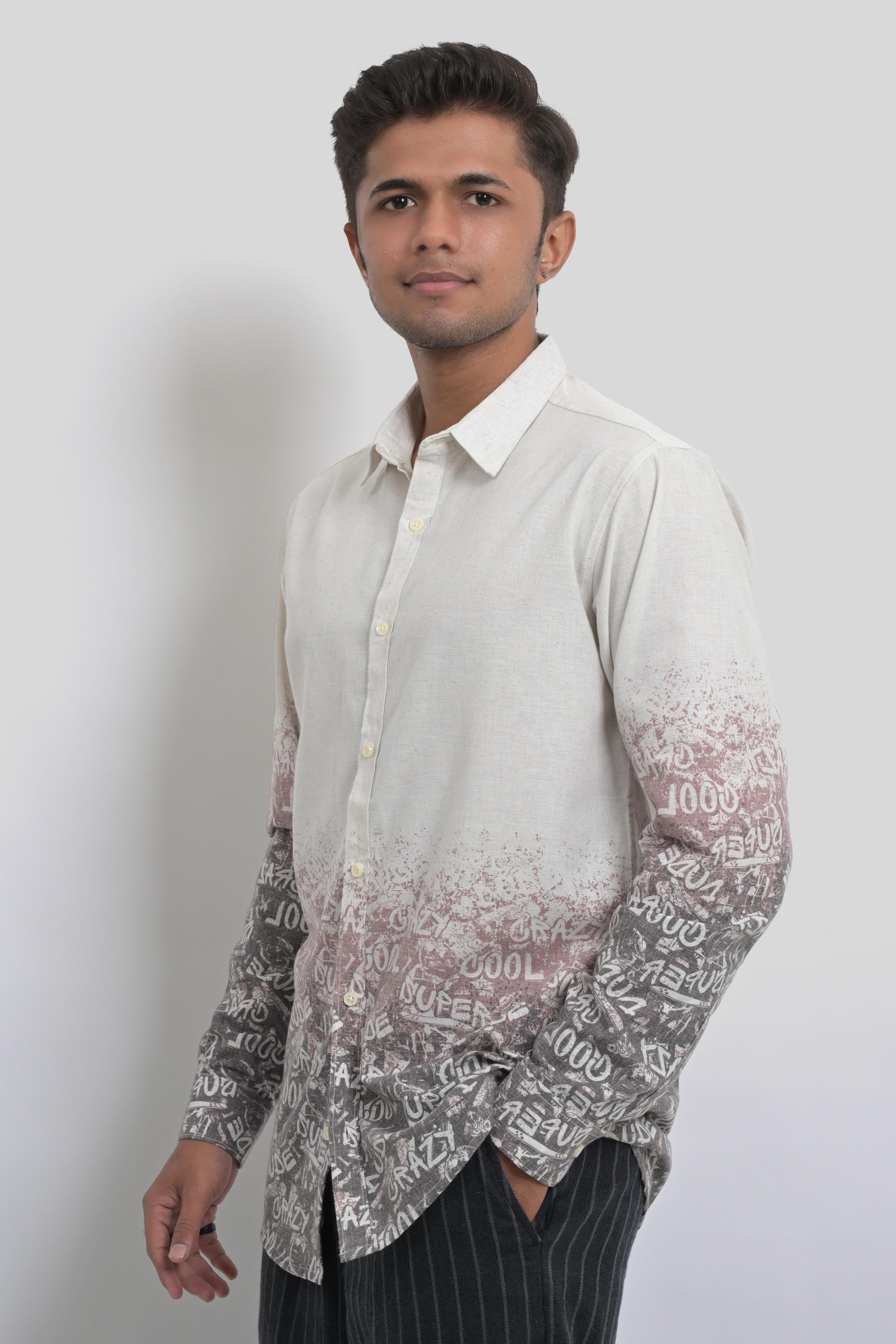 Gradient Long Sleeve Shirt