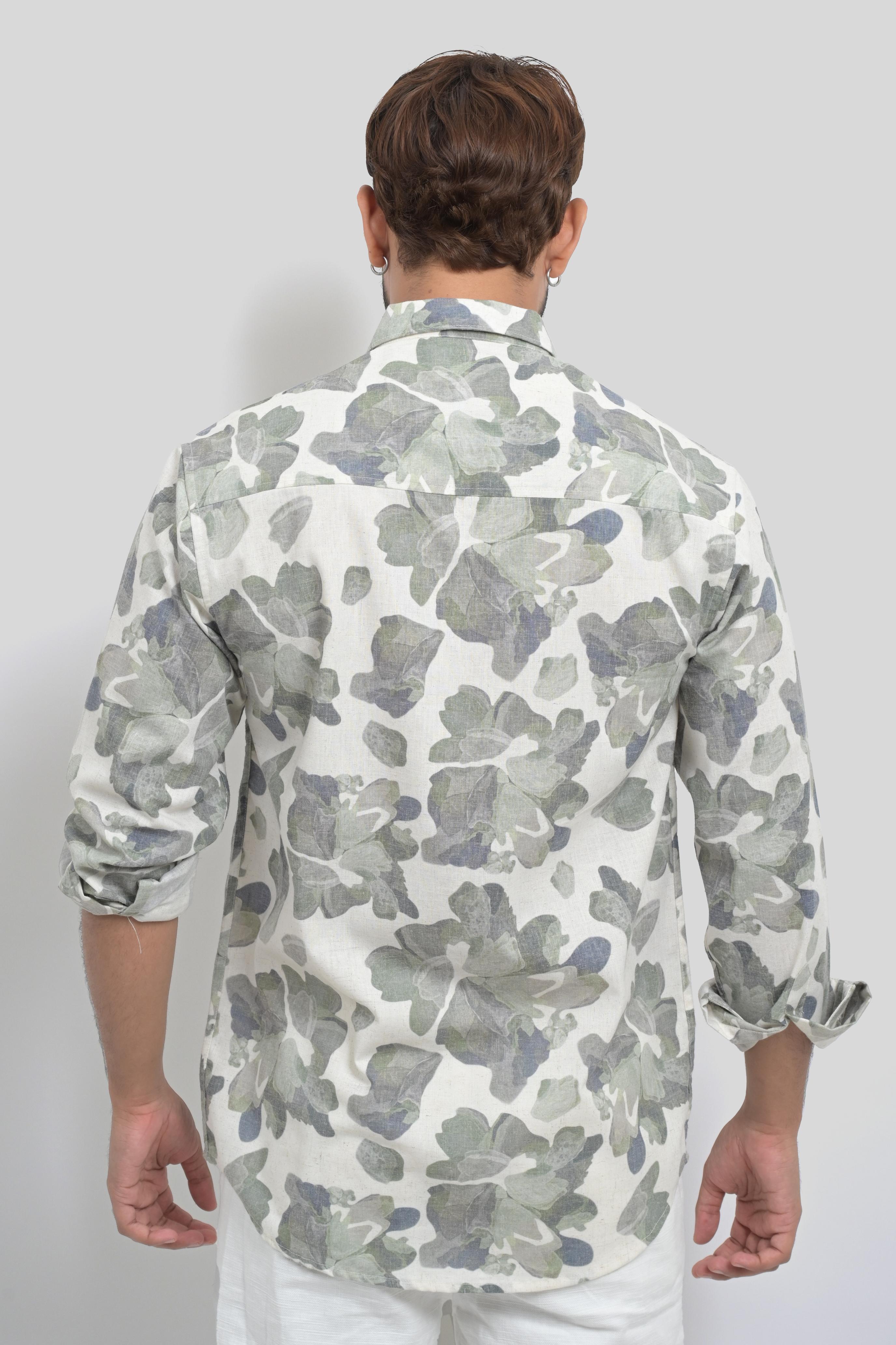 Men's Floral Print Shirt