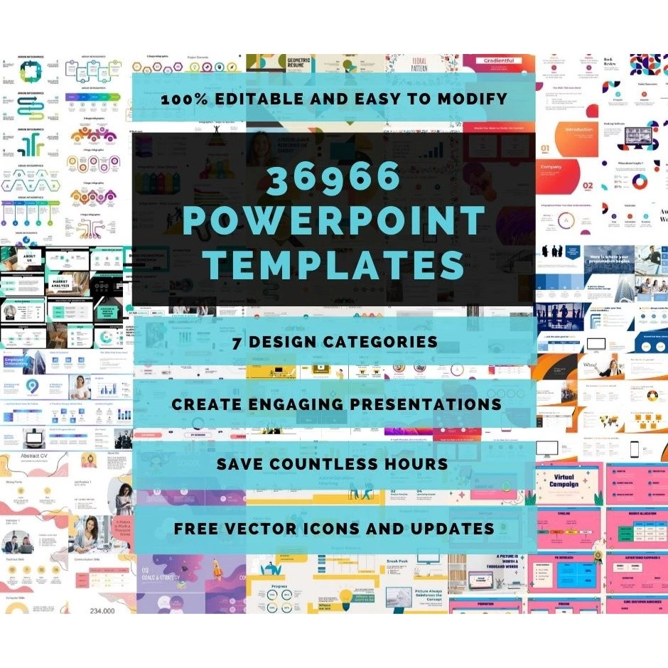 เทมเพลต PowerPoint 36,966 แบบ