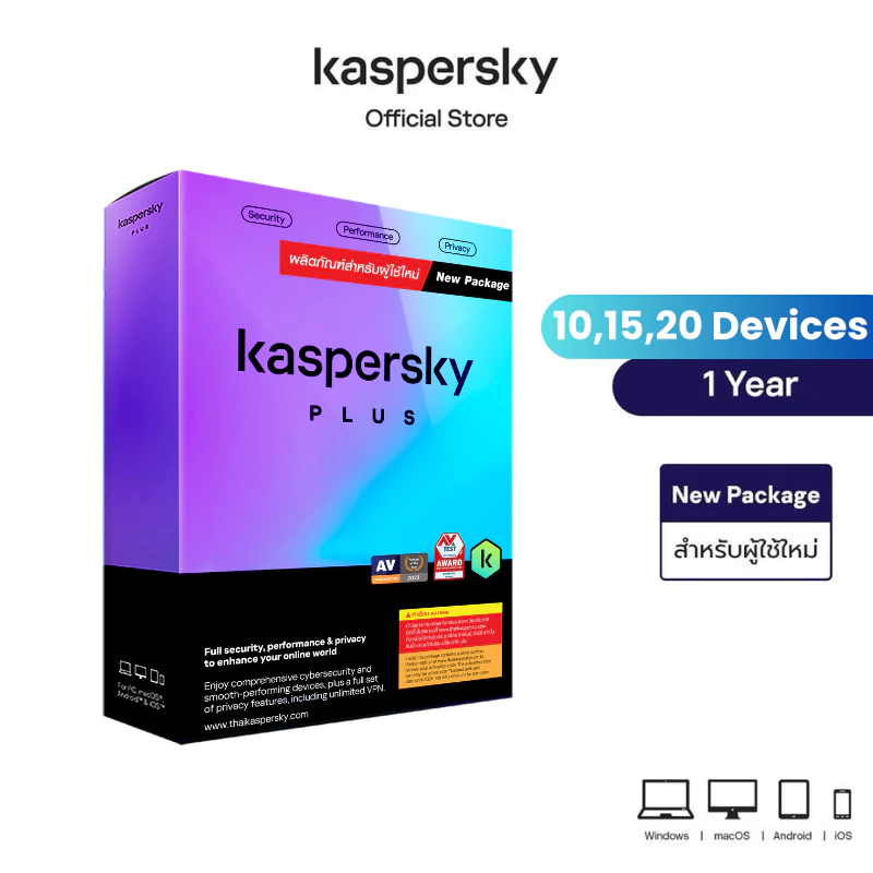 Kaspersky Plus แพ็คเกจใหม่