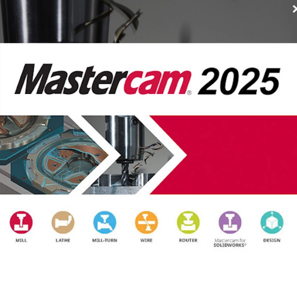 เขียนแบบ 3 มิติ CNC Master CAM มาสเตอร์ CAM 2025 - WINDOWS