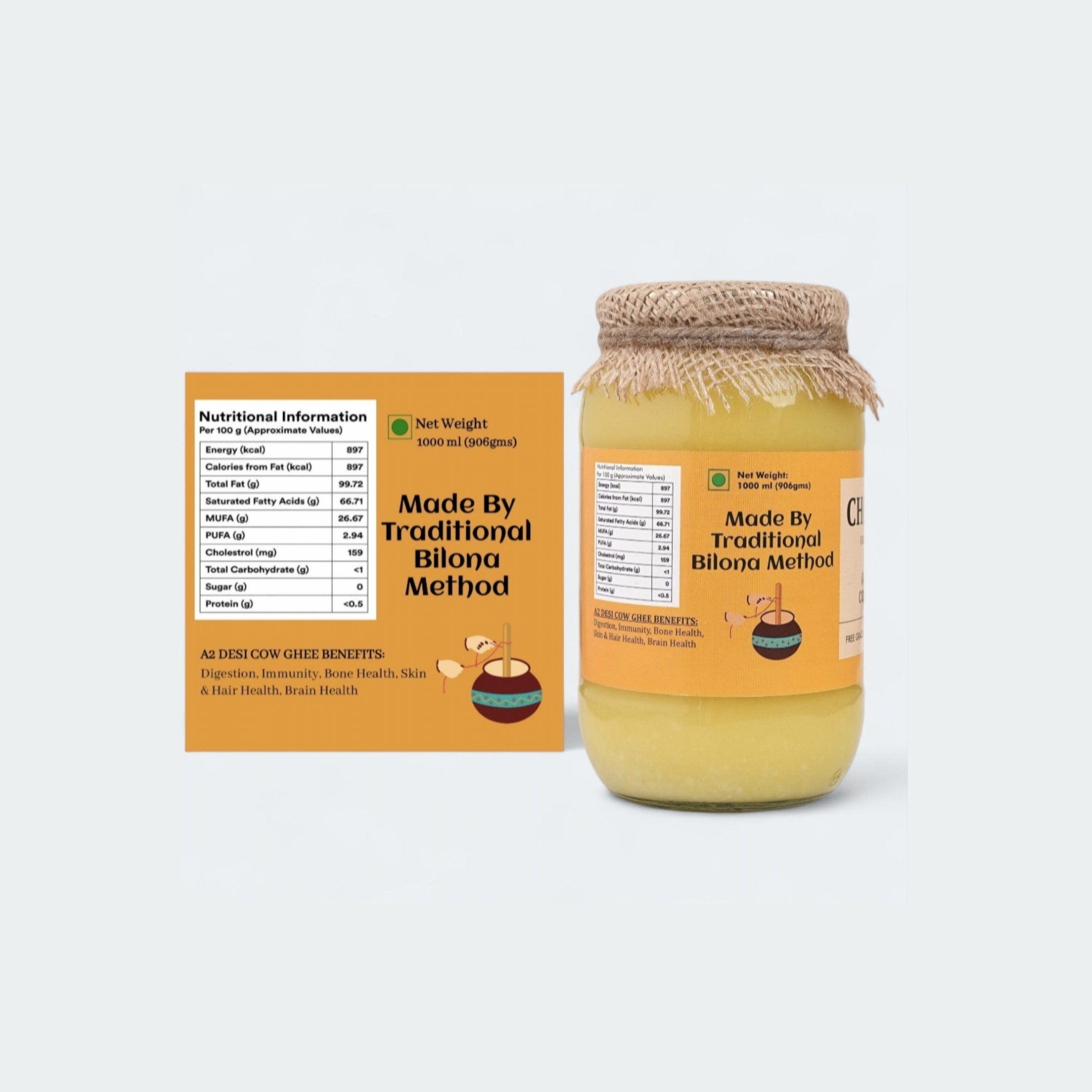A2 Desi Cow Ghee (1000ml)