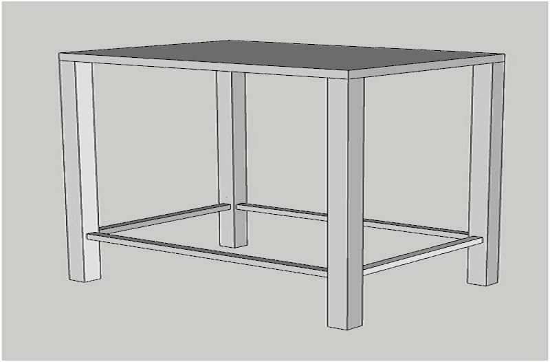 DG DEXAGLOBAL Stainless Steel Food Prep Commercial Grade Work Table for Restaurant, Business, Warehouse, Home, Kitchen, Garage 