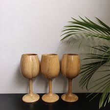 Wooden Wine Goblets
