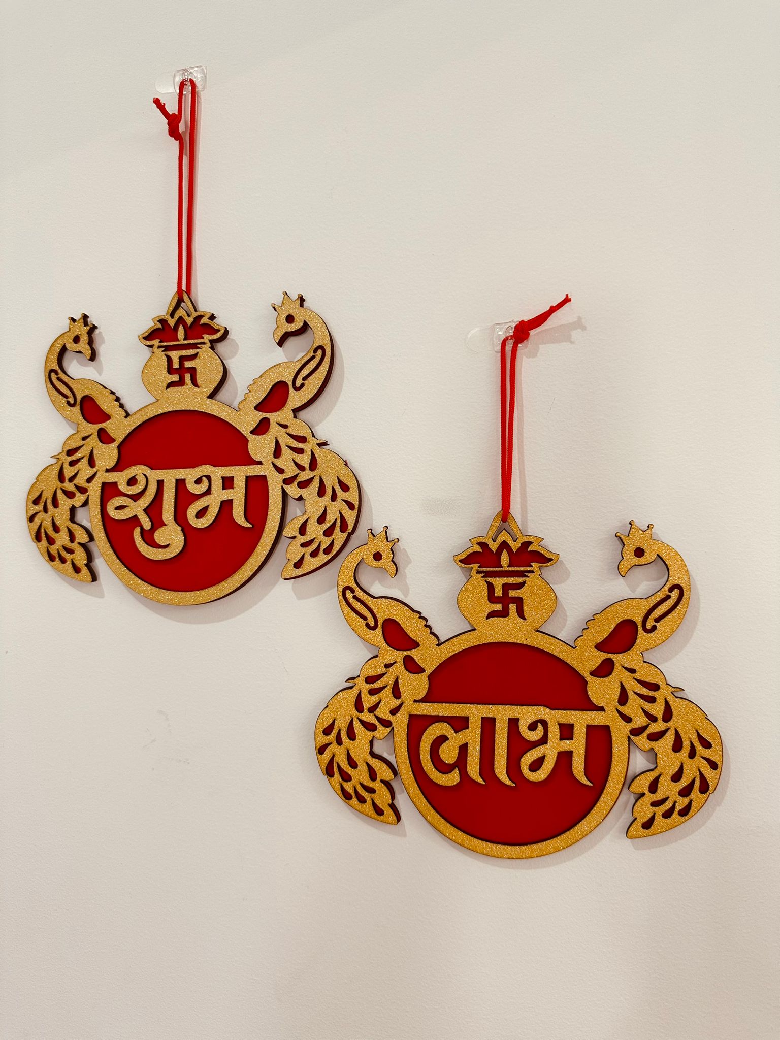 🦚✨ Red Peacock Shubh Laabh MDF ✨🦚