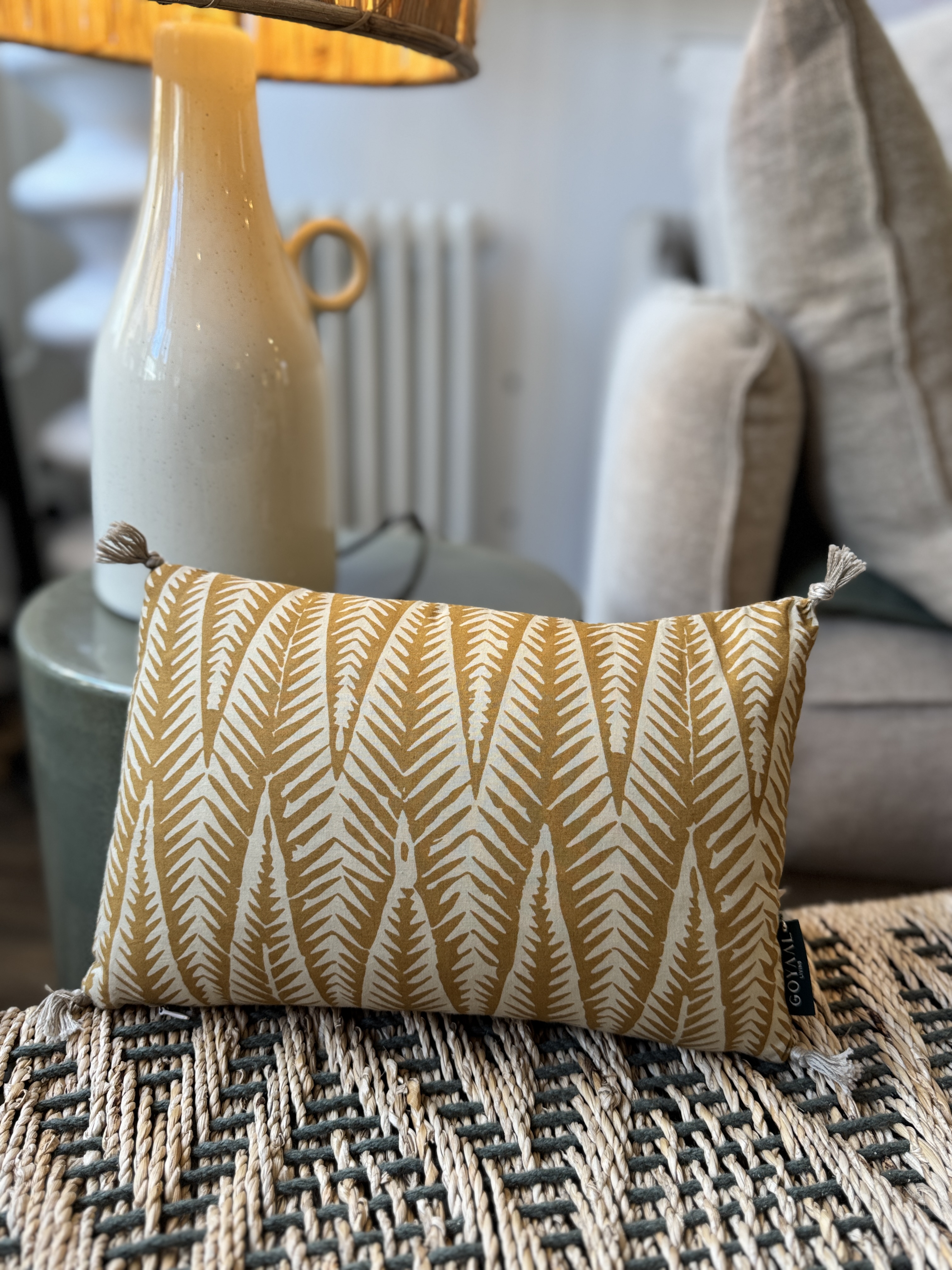 Coussin décoratif motif géométrique