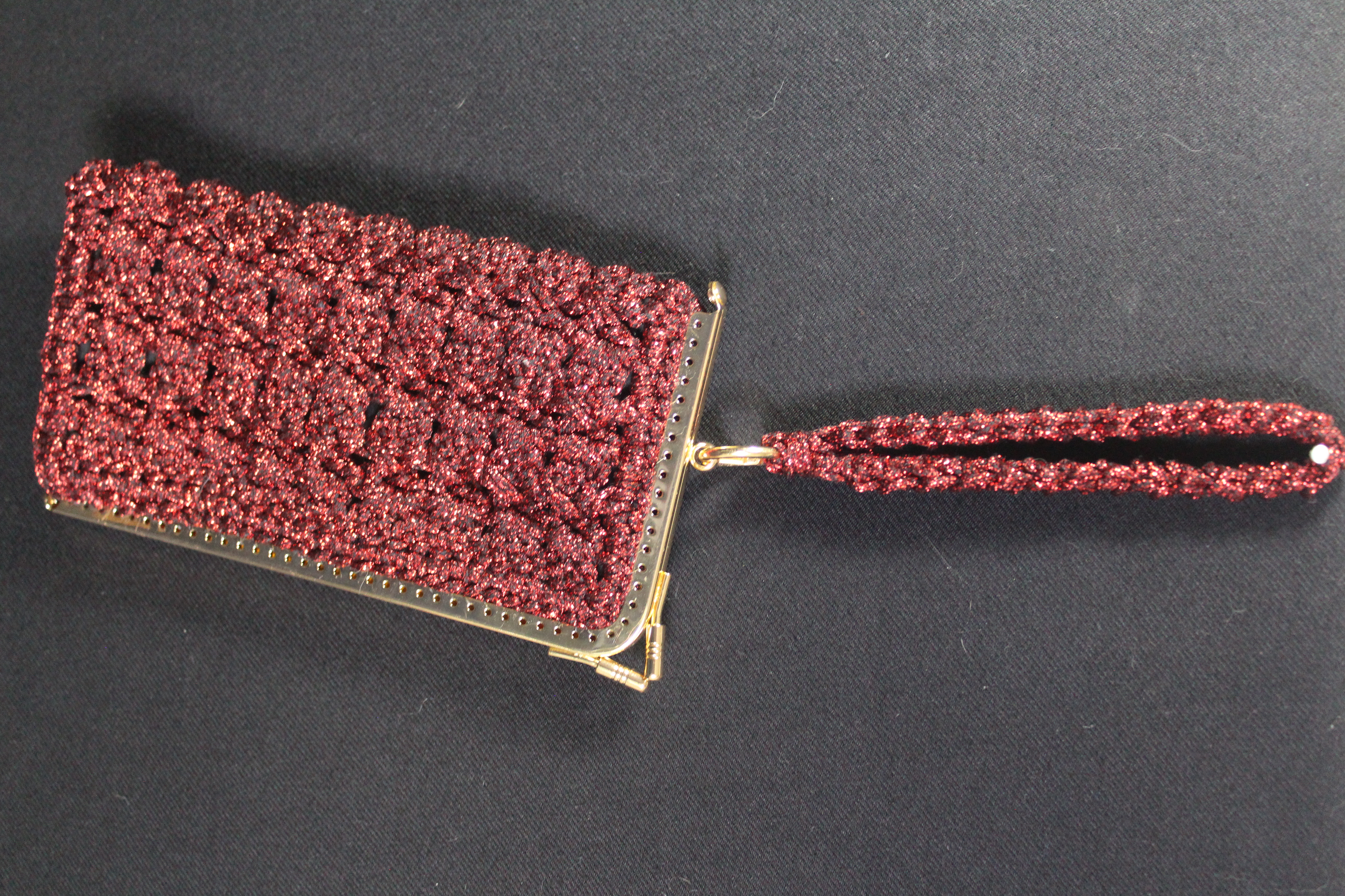 Bordo El Yapımı Cüzdan (Telefonluk )