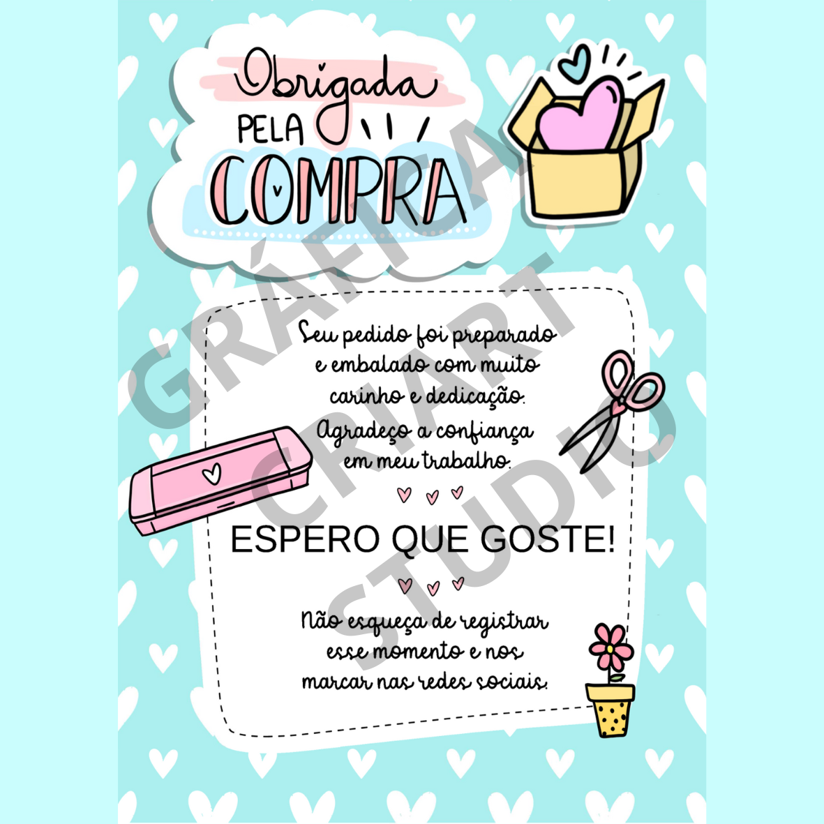 Cartões Agradecimento