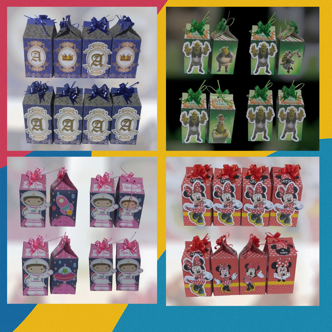 Caixas Milk Personalizadas Temáticas