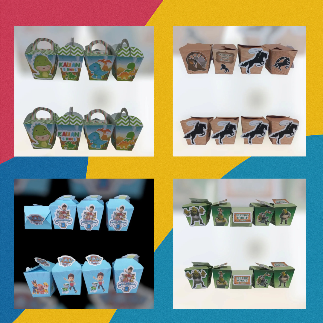 Caixas Sushi Personalizadas Temáticas