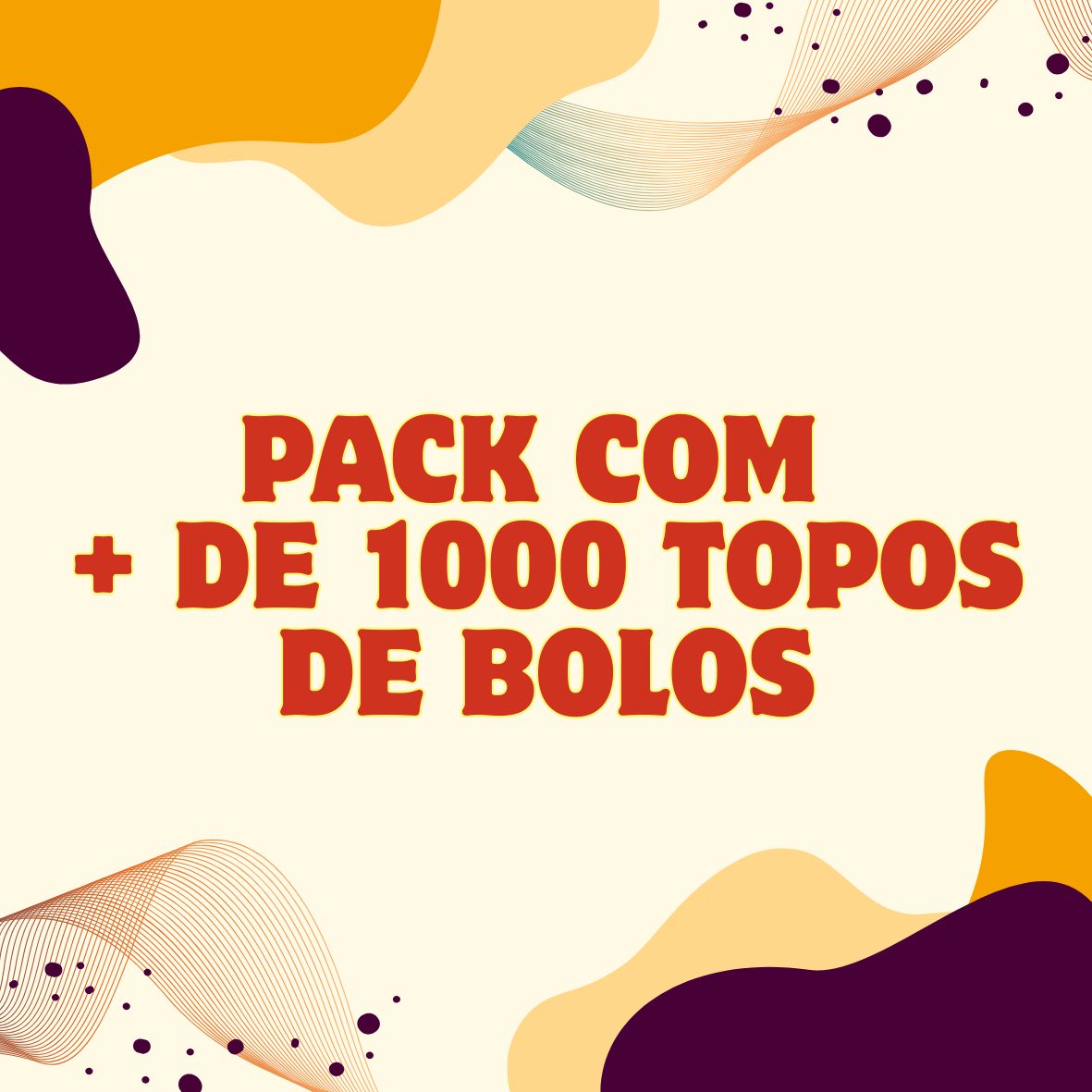  Pack Definitivo de + de 1000 Topos de Bolos!