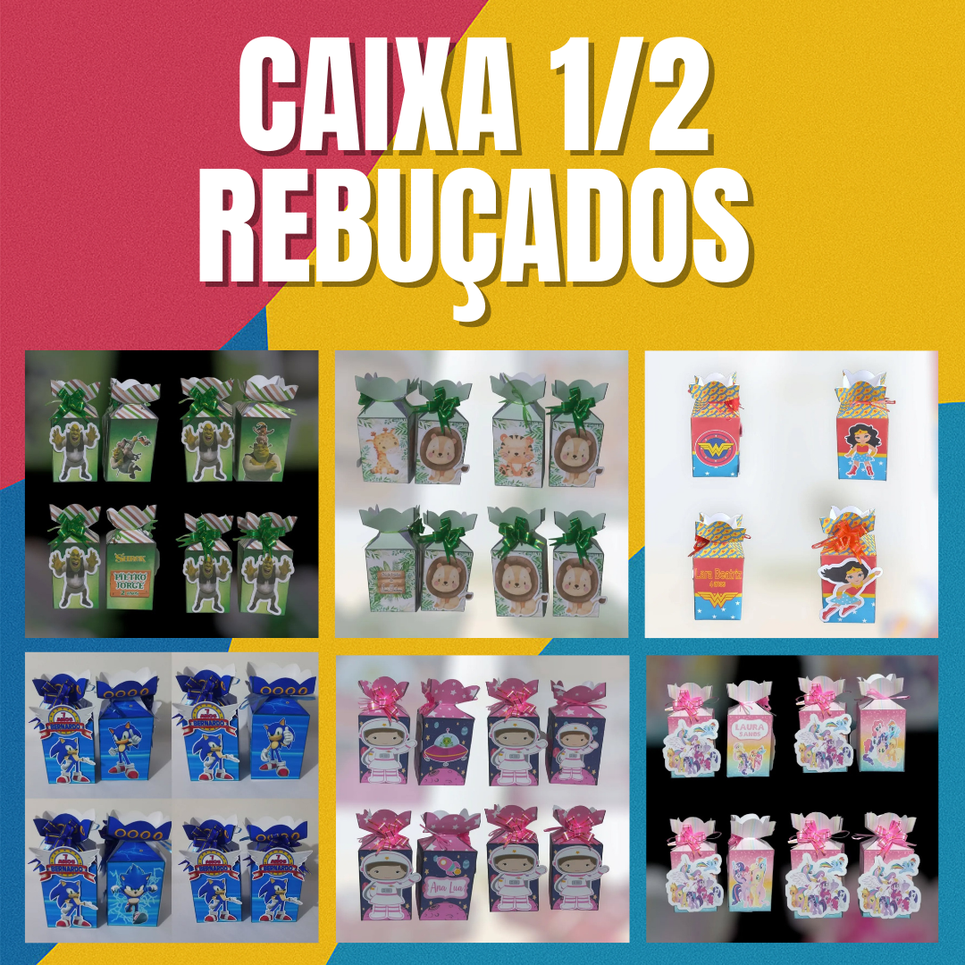Caixas Meio Rebuçados Personalizadas