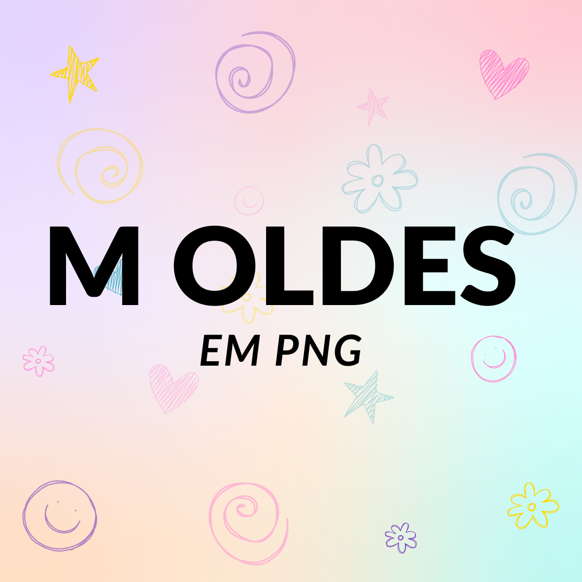 Pack de 74 Moldes de Lembrancinhas - PNG