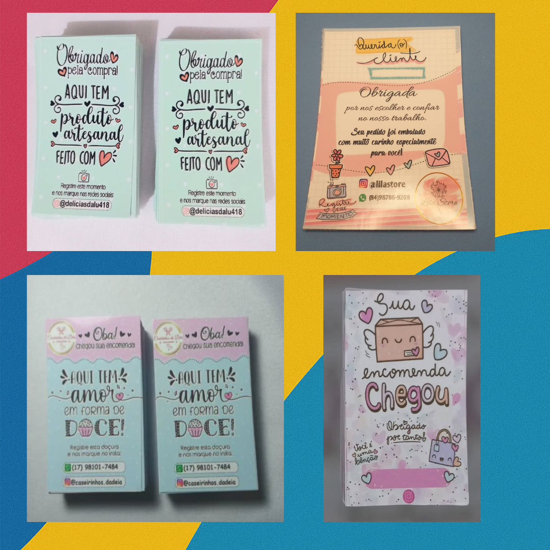 Cartões de Agradecimento