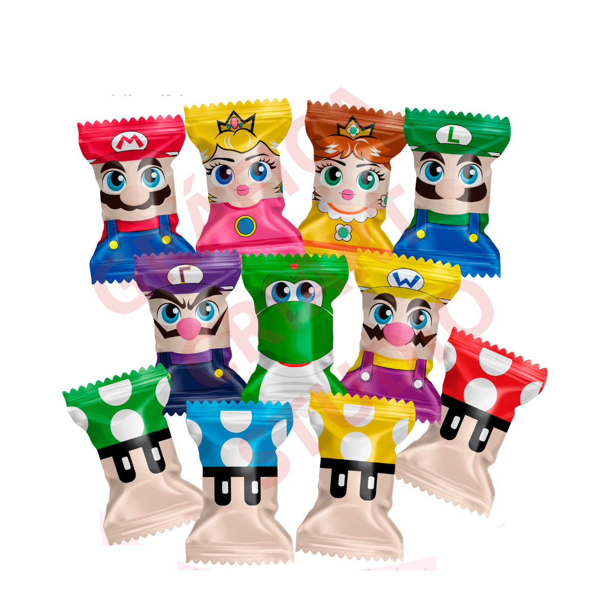  Pack de 20 Artes para Balas Personalizadas