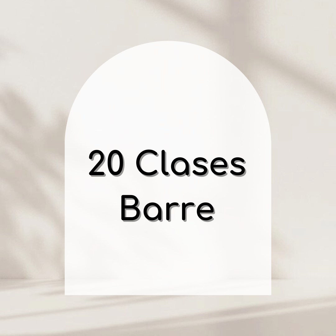 Paquete 20 clases barre
