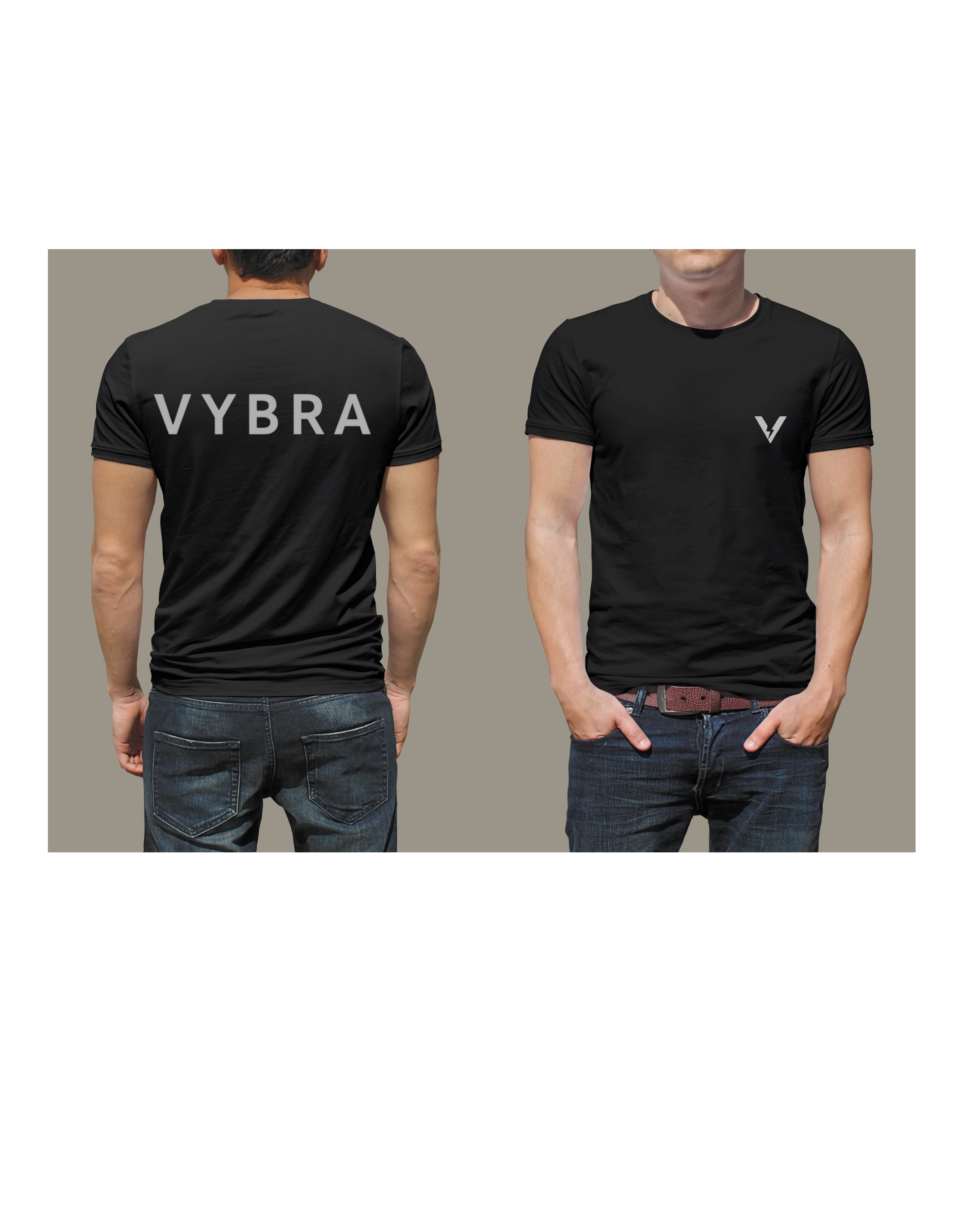 VYBRA Black T-Shirt