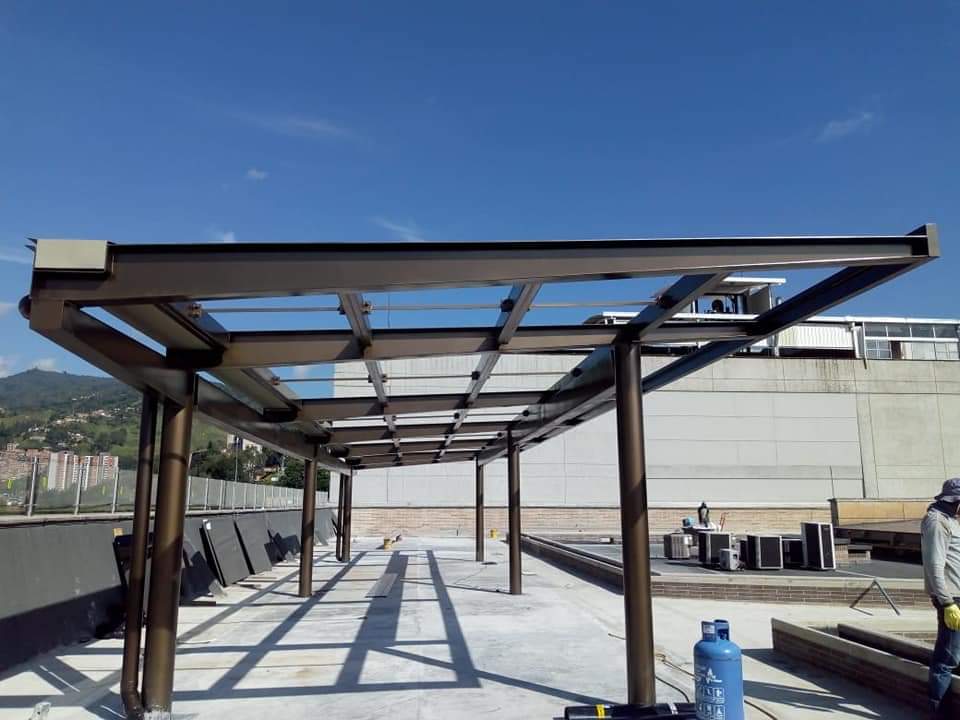 Outdoor Metal Pergola Structure