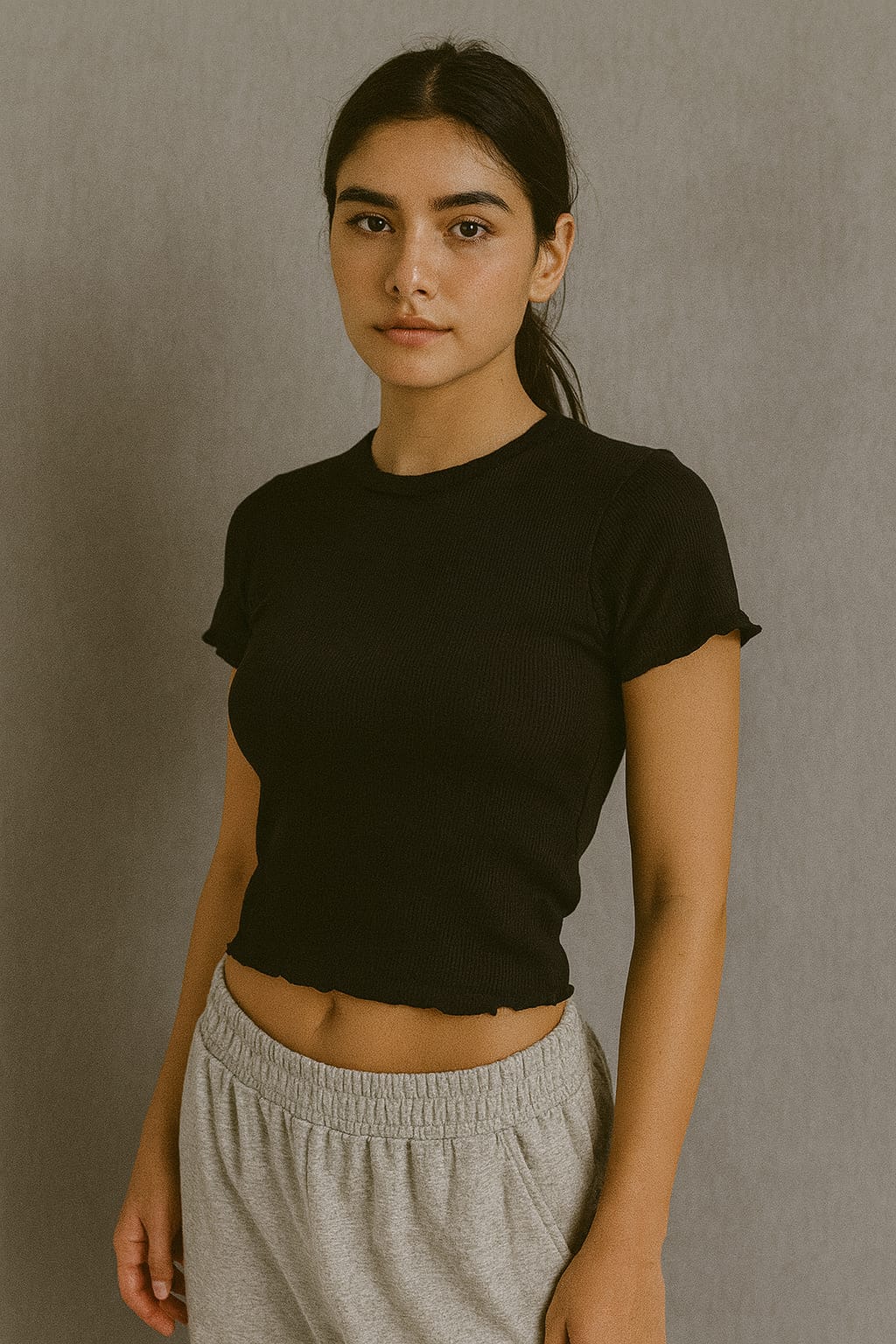 REMERA CON ROULETTE MODAL VISCOSA 