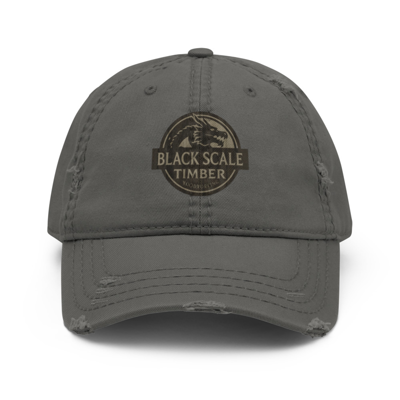 Black Scale Timber - Distressed Dad Hat